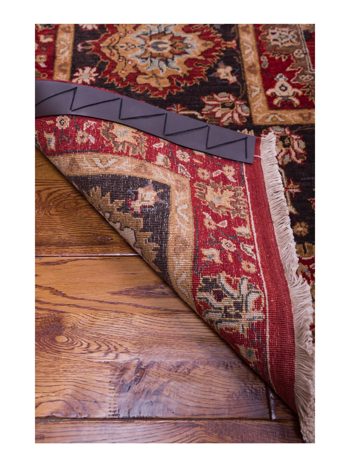 Firuze Lidya Red Charcoal 10.1x13.10 Hand Knotted Rug