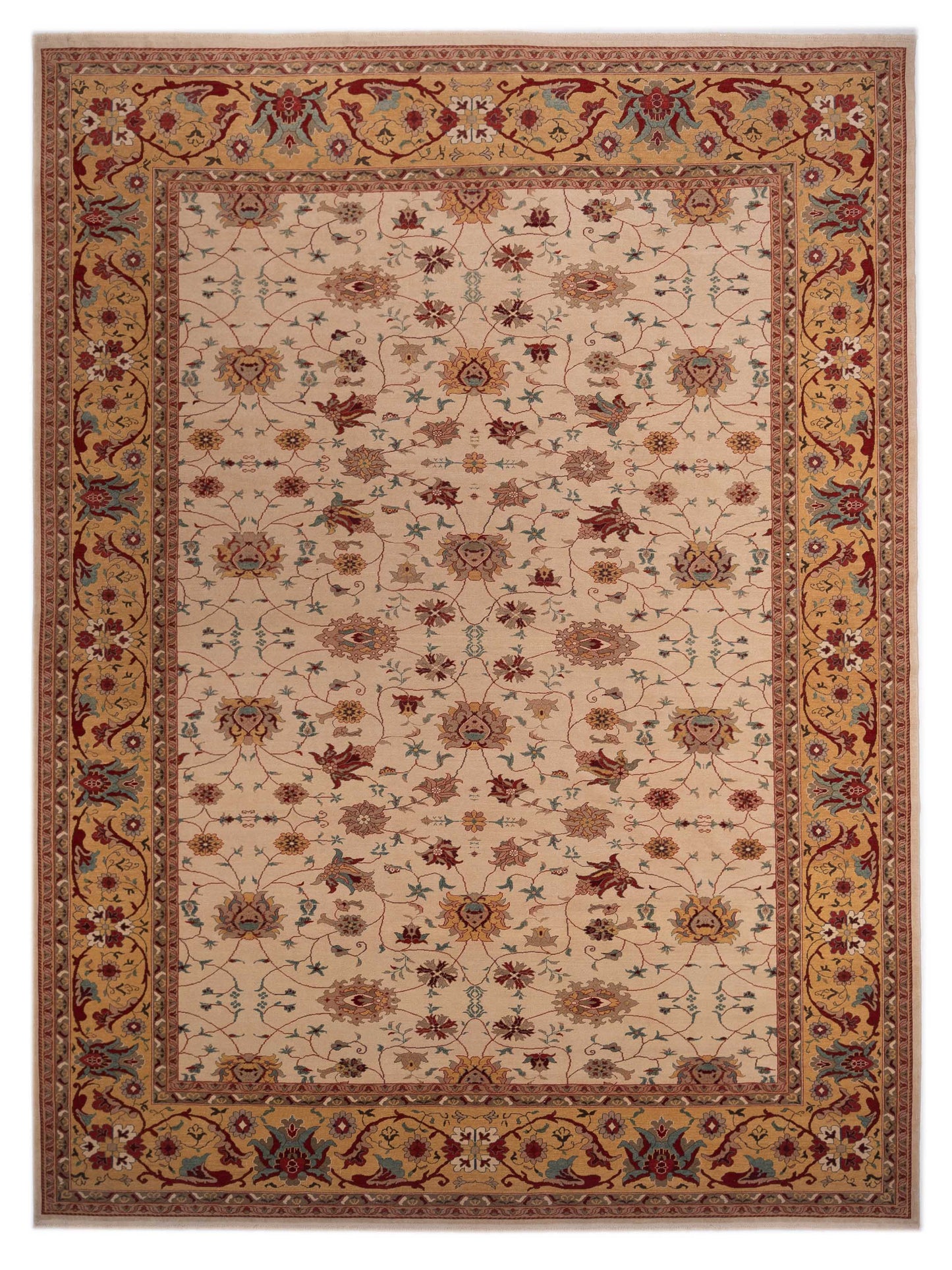 Pasha Antique Loom Ivory Gold Traditional