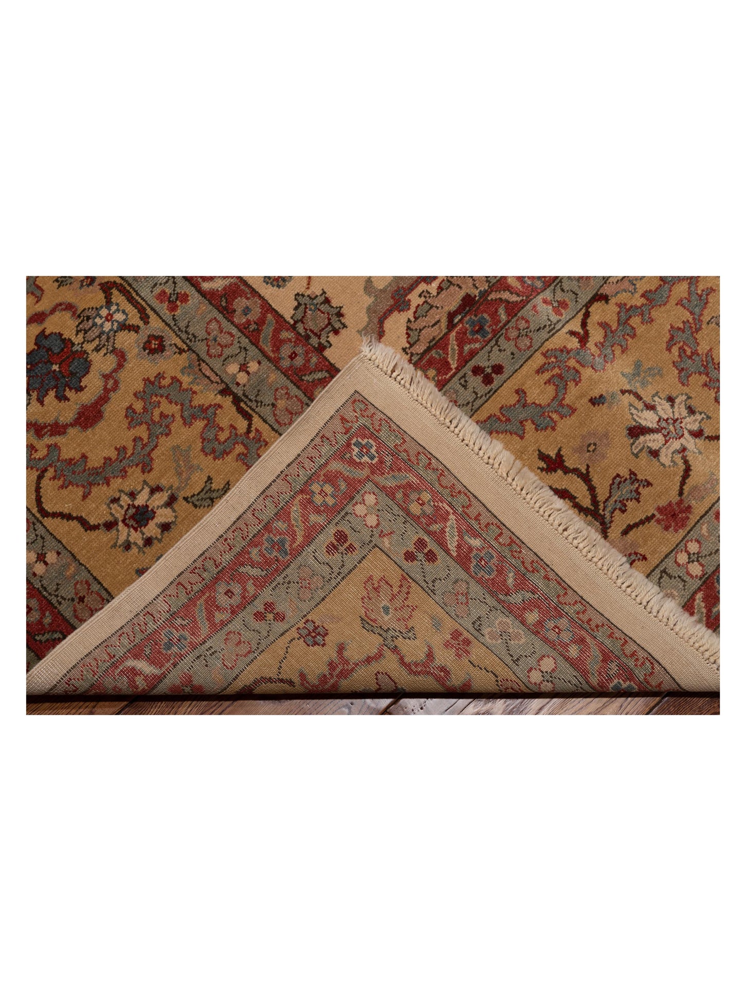 Antique Loom 98130 Beige Gold 12x16.4 Hand Knotted Rug