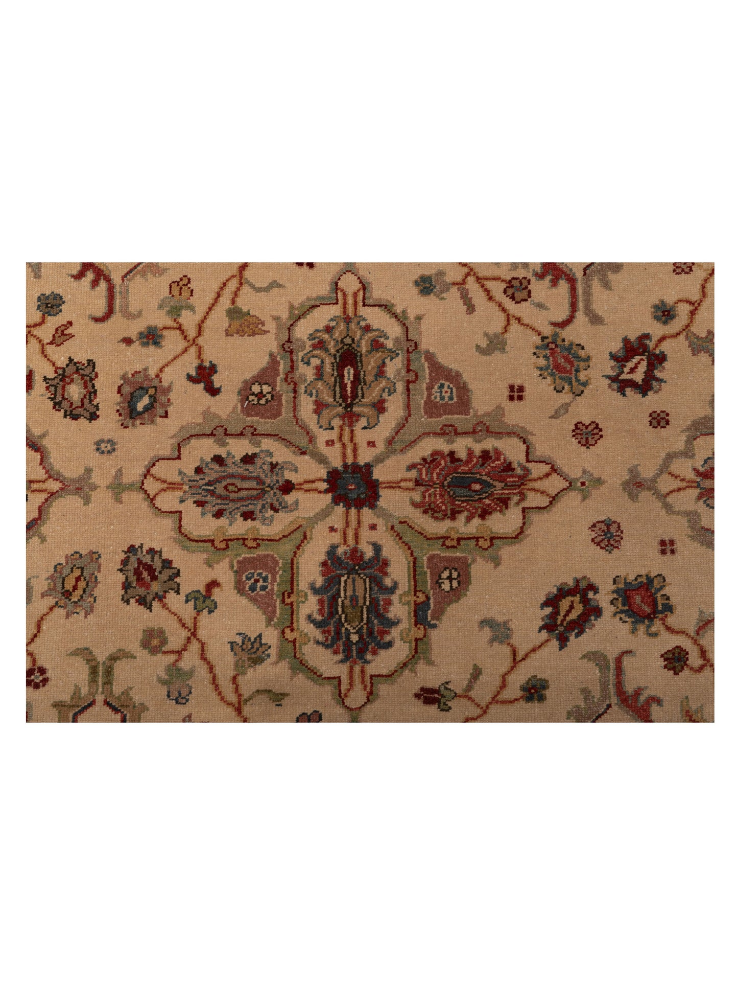 Antique Loom 98130 Beige Gold 12x16.4 Hand Knotted Rug