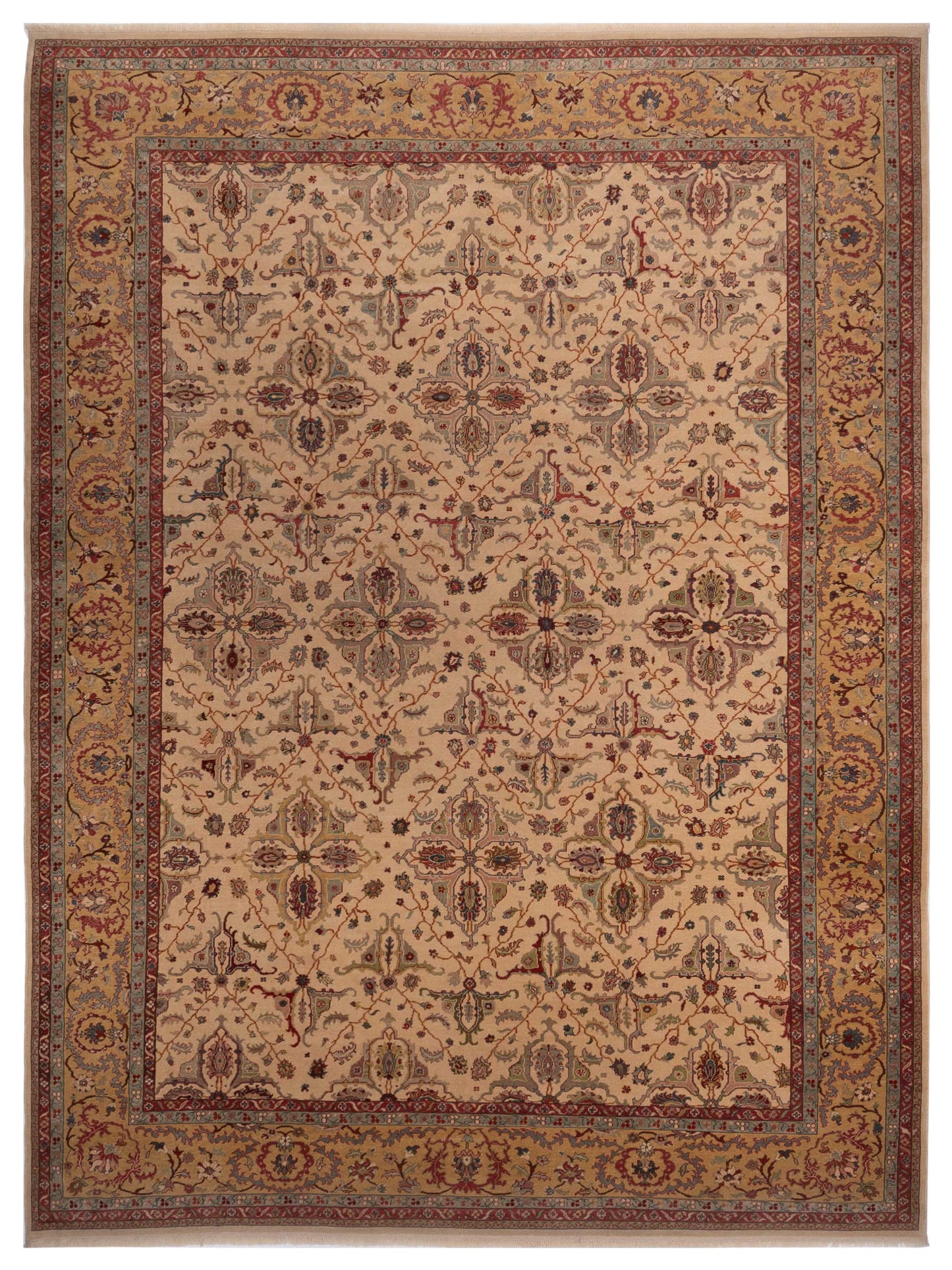 Pasha Antique Loom Beige Gold Traditional