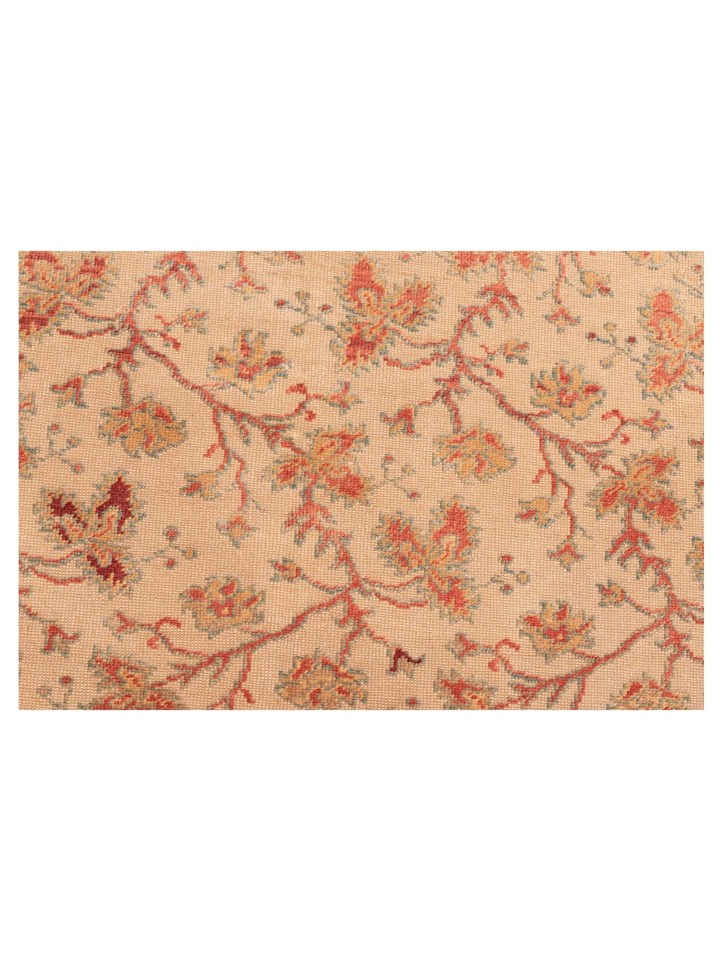 Antique Loom 98140 Ivory Rust 5.10x8.4 Hand Knotted Rug