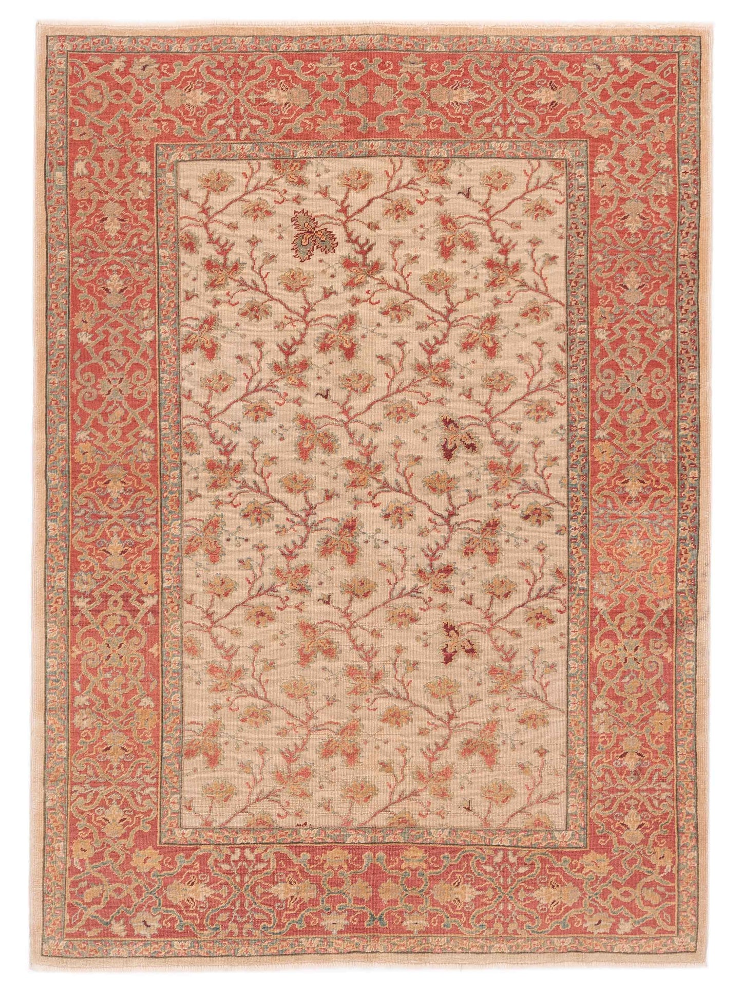 Pasha Antique Loom Ivory Rust Traditional