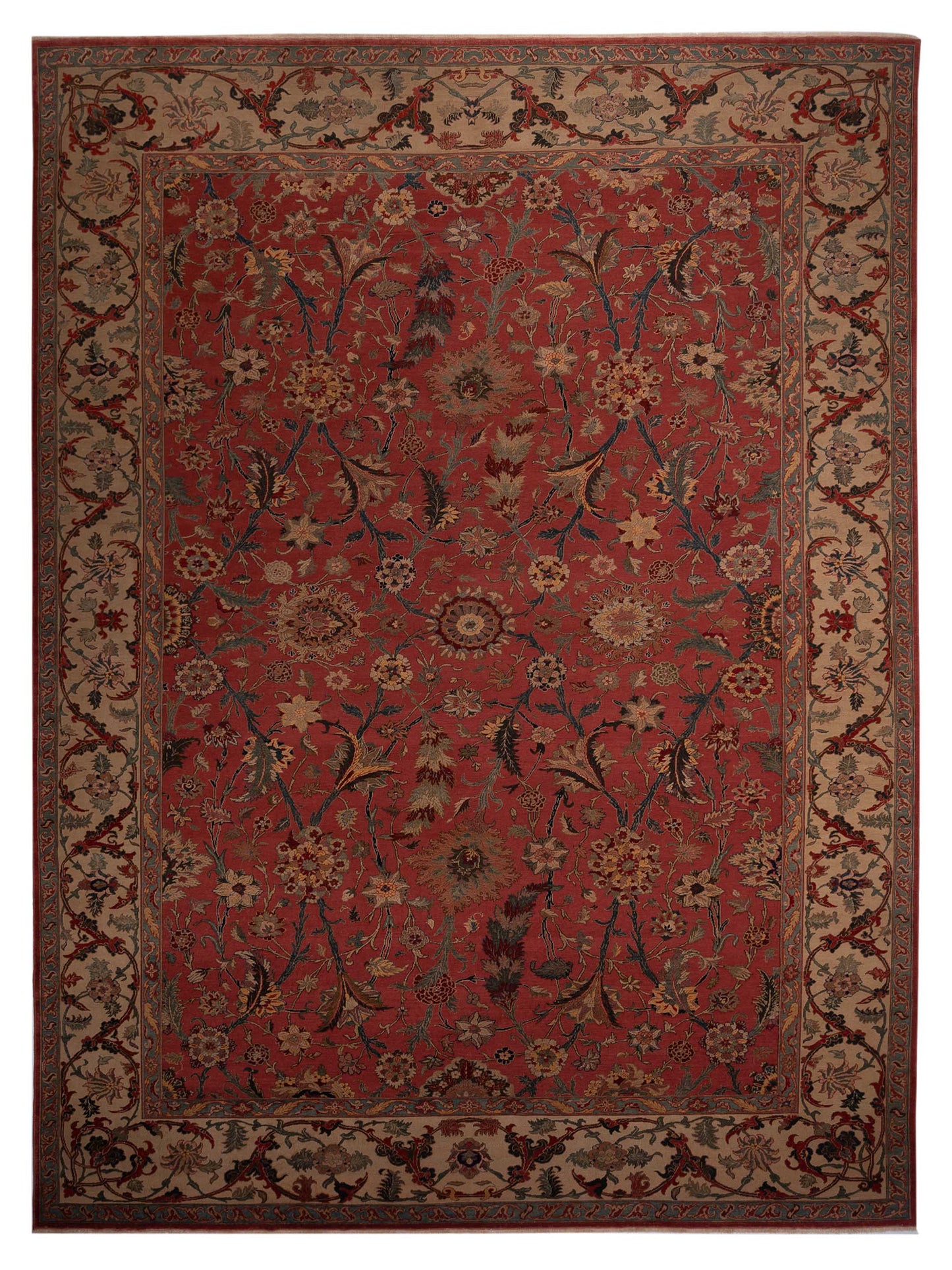 Pasha Antique Loom Rust Beige Traditional