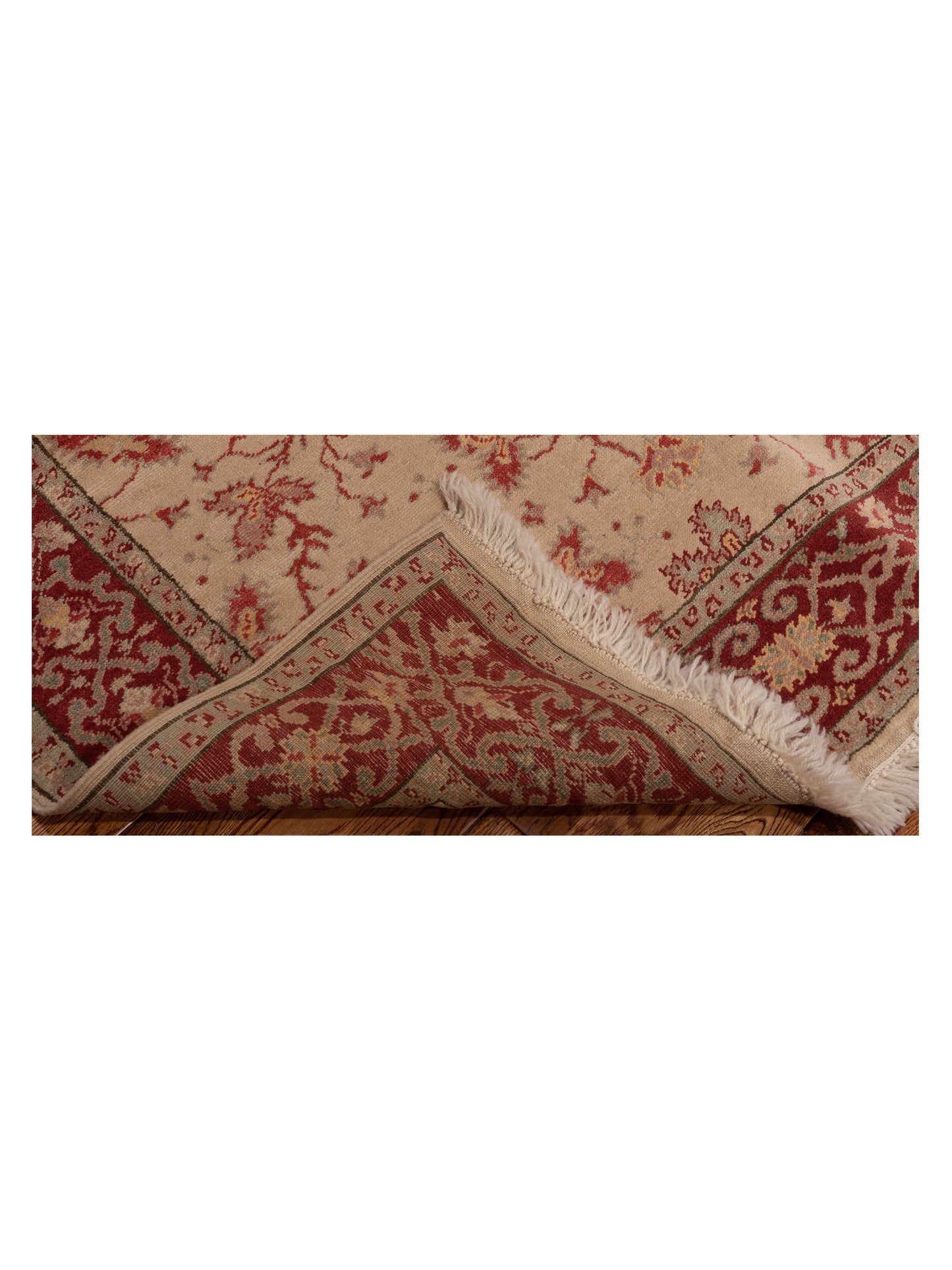 Antique Loom 98188 Beige Red 4.2x6.3 Hand Knotted Rug