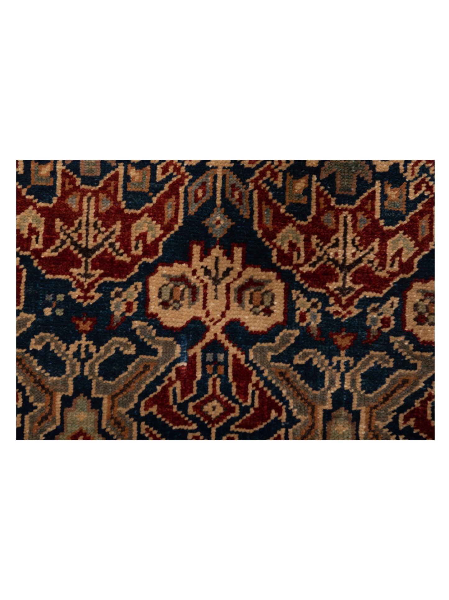 Antique Loom 98202 Navy Terracotta 6.8x7 Hand Knotted Rug