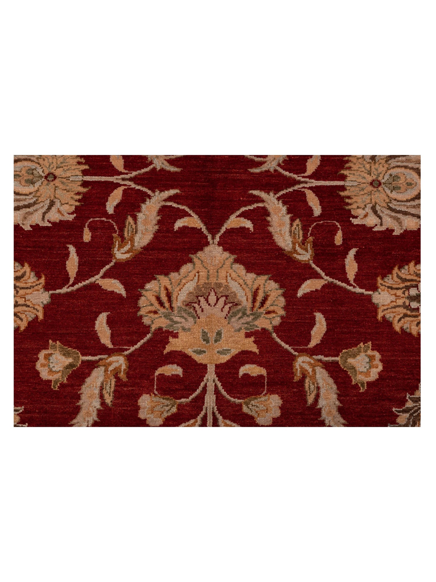 Yasemin Bengi Red Ivory 10x13.8 Hand Knotted Rug