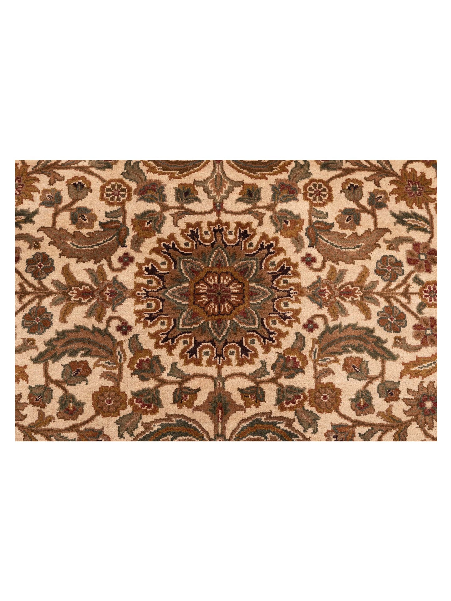 Jahan 98887 Ivory Chocolate 9.3x11.11 Hand Knotted Rug