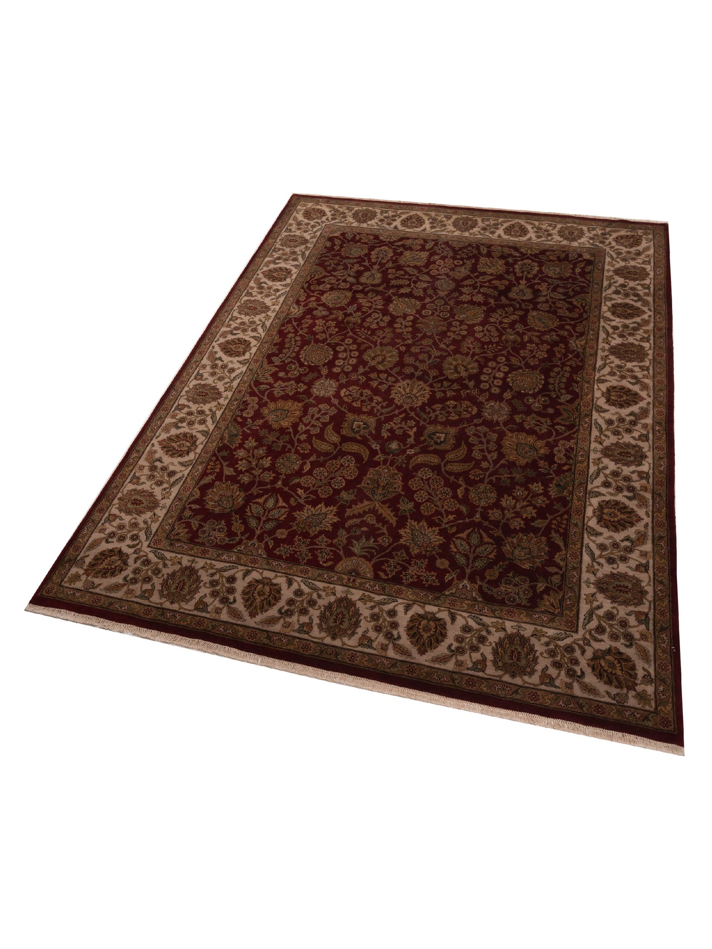 Jahan 98890 Red Ivory 9.1x12.4 Hand Knotted Rug