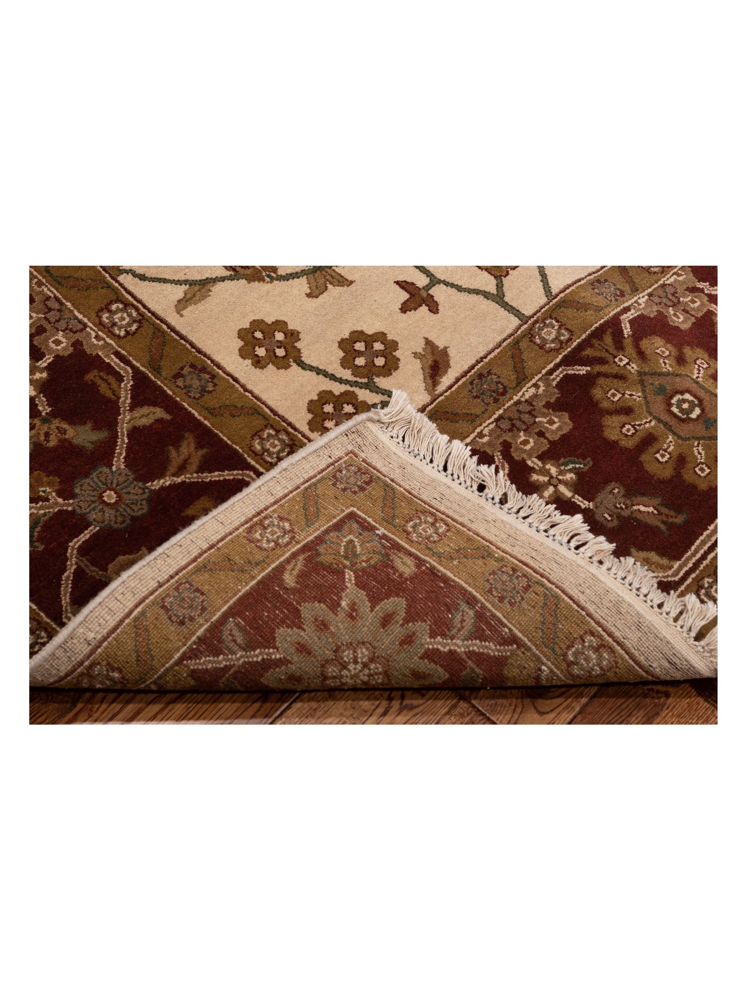 Jahan 98894 Ivory Red 8x10.1 Hand Knotted Rug