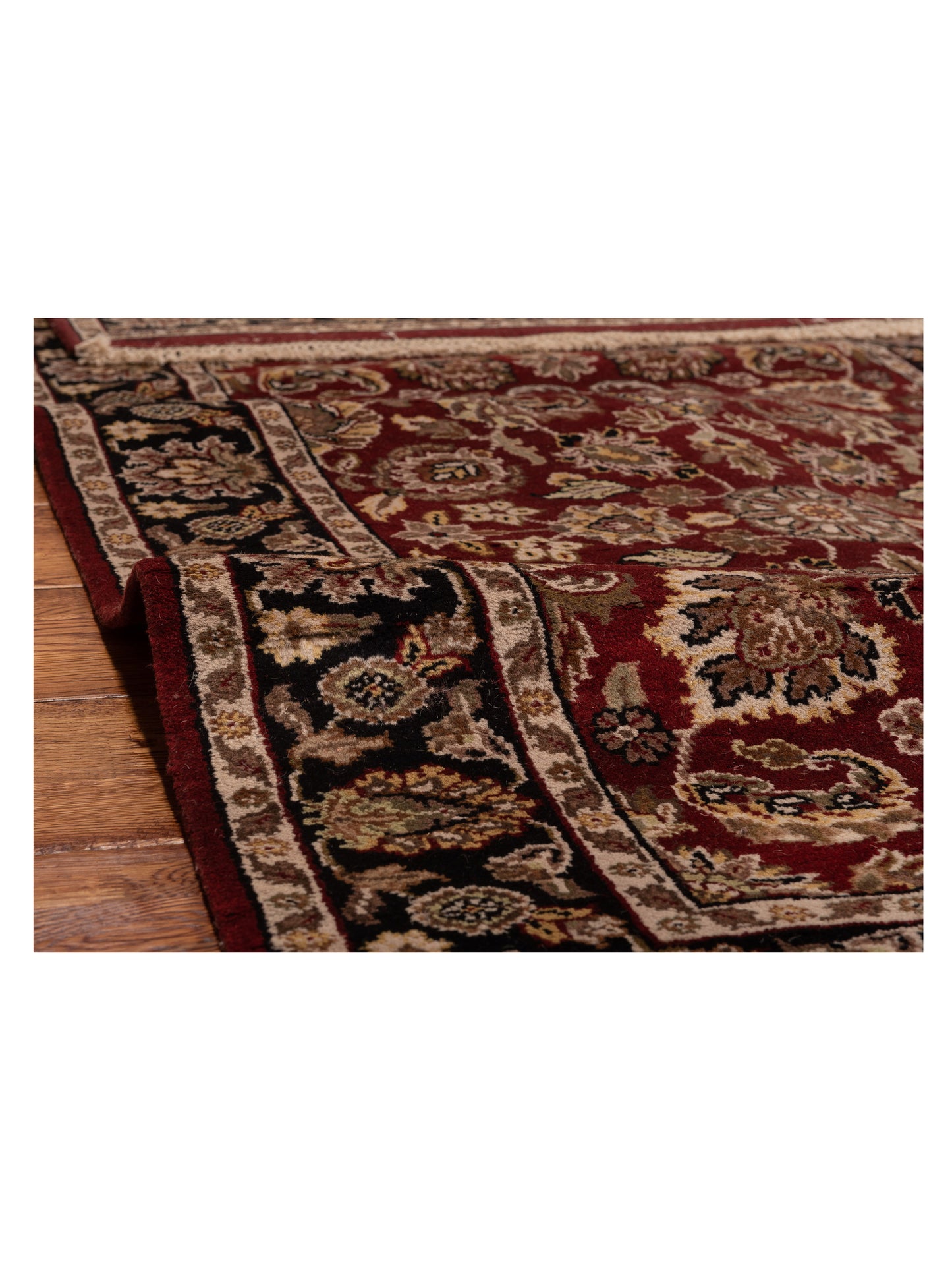Royal 99017 Red Black 4.1x14.11 Hand Knotted Rug
