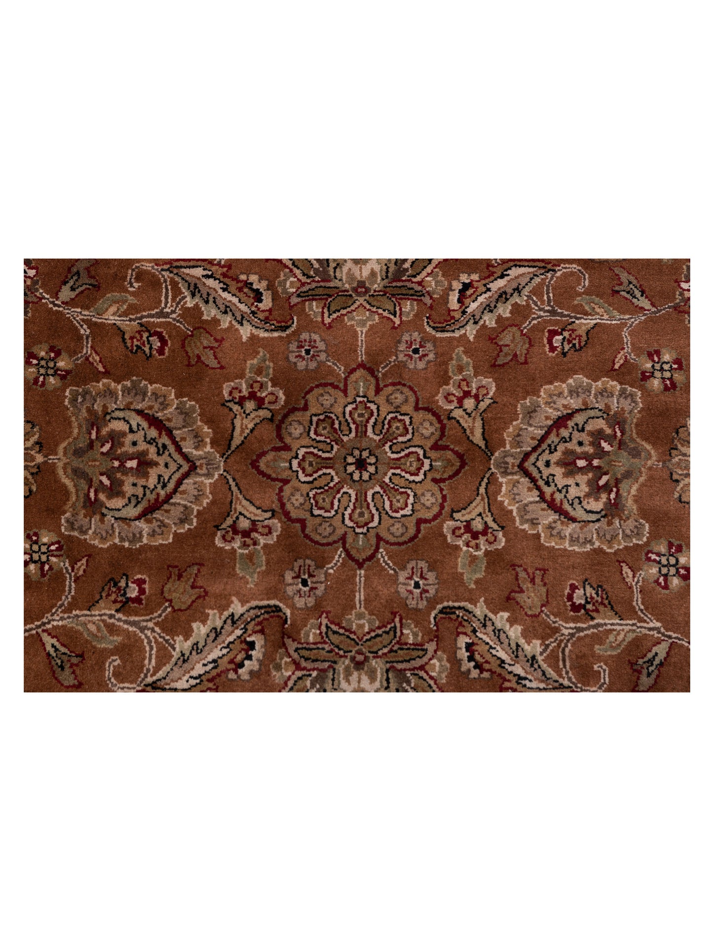 Royal 99021 Brown Ivory 11.11x18.5 Hand Knotted Rug