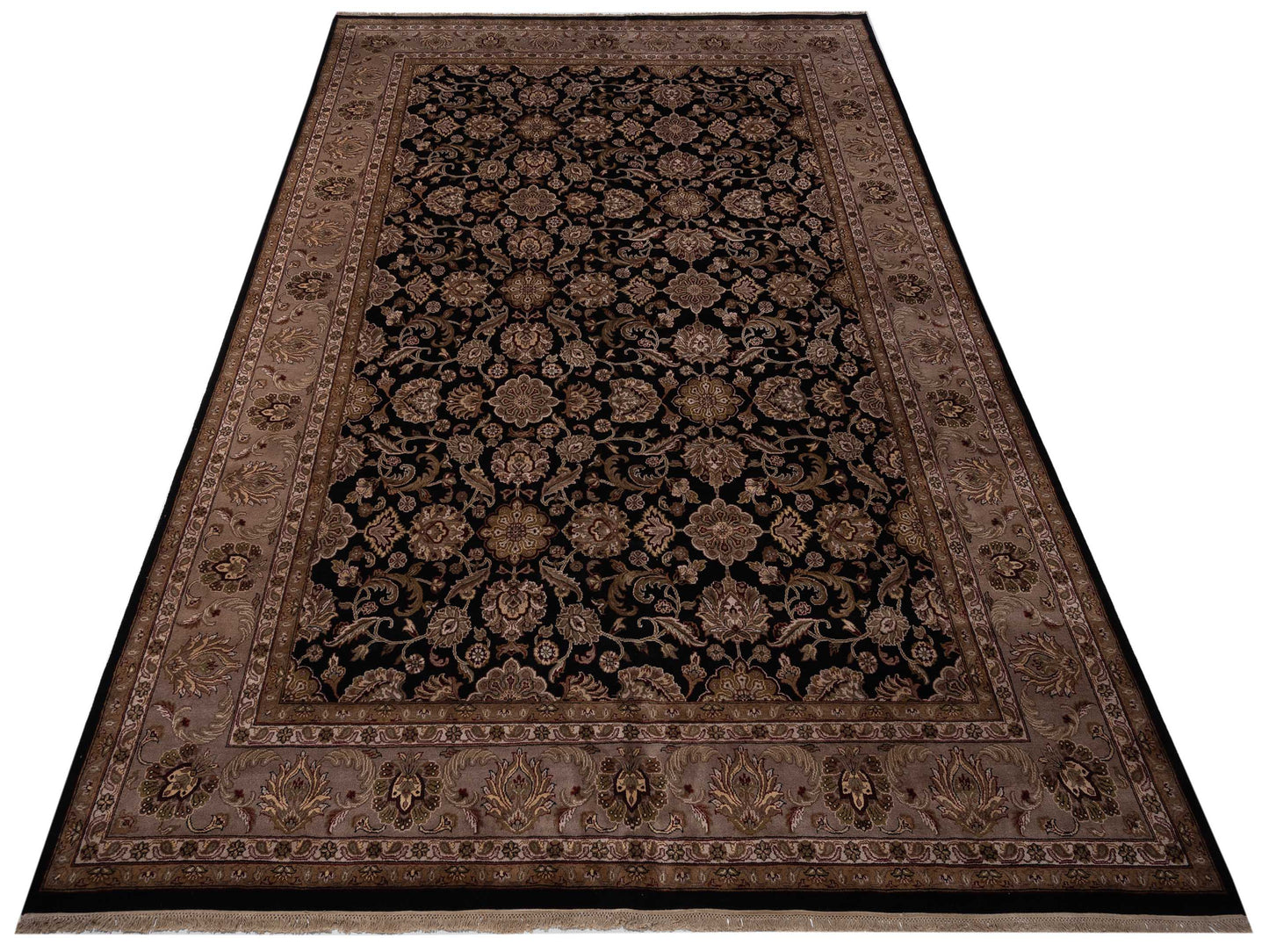 Royal 99022 Black Ivory 12x18.1 Hand Knotted Rug