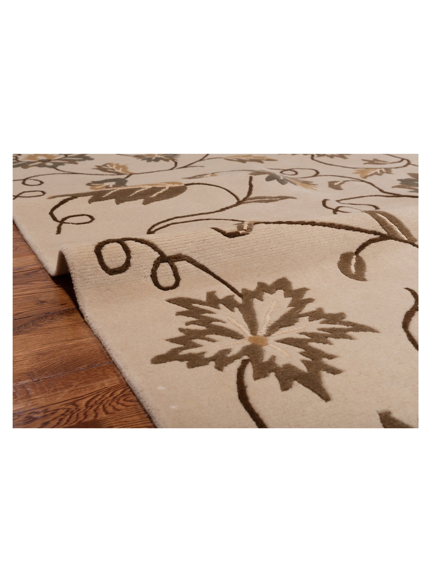 Himalayan 103095 Ivory 8.2x9.6 Hand Knotted Rug