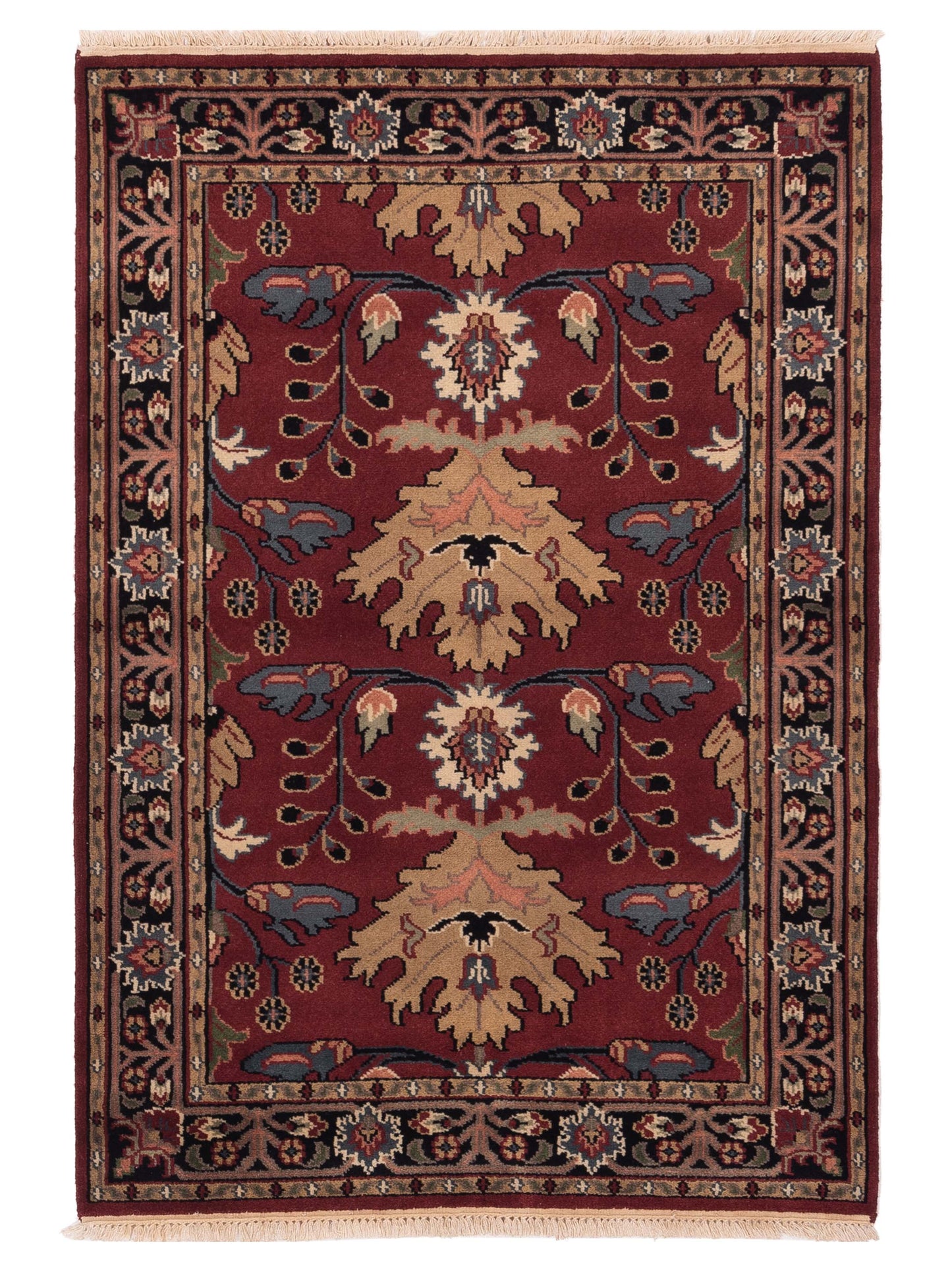 Rajpur Lilac Red Black Traditional