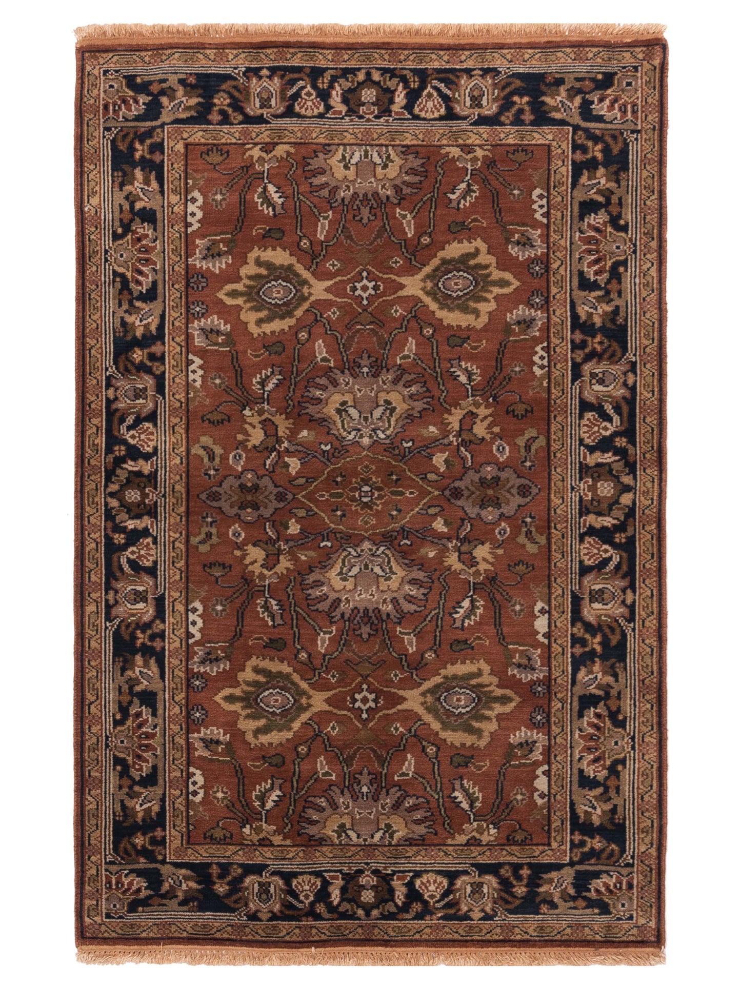 Rajpur Lilac Brown Black Traditional