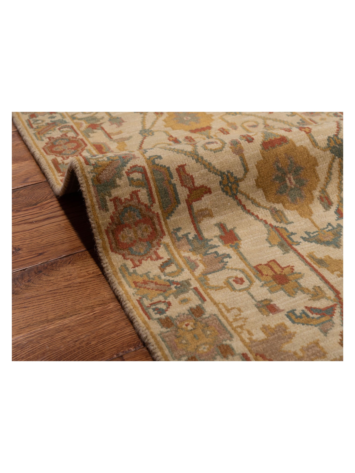 Lilac 103180 Beige Beige 2x4 Hand Knotted Rug