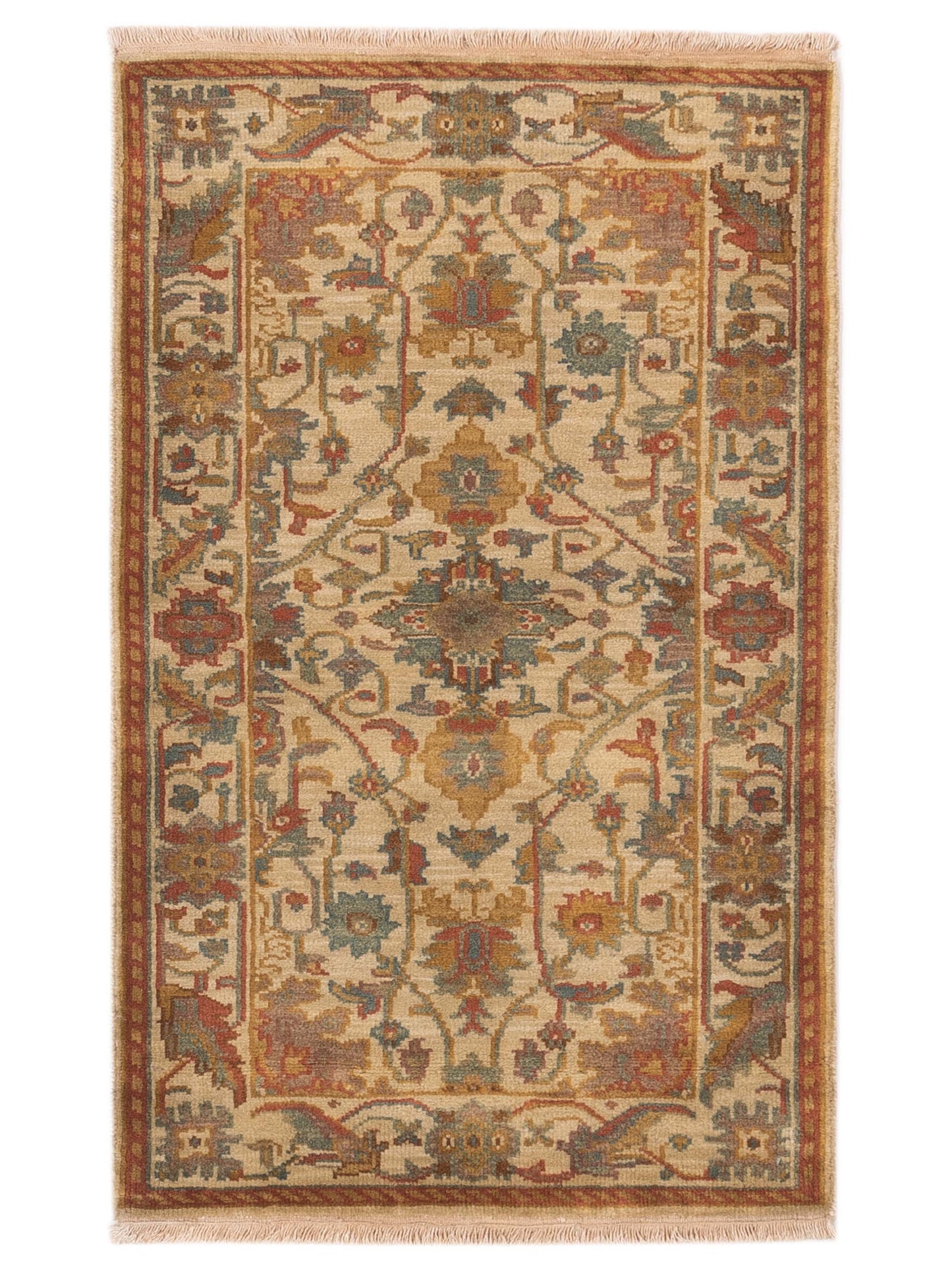 Rajpur Lilac Beige Beige Traditional