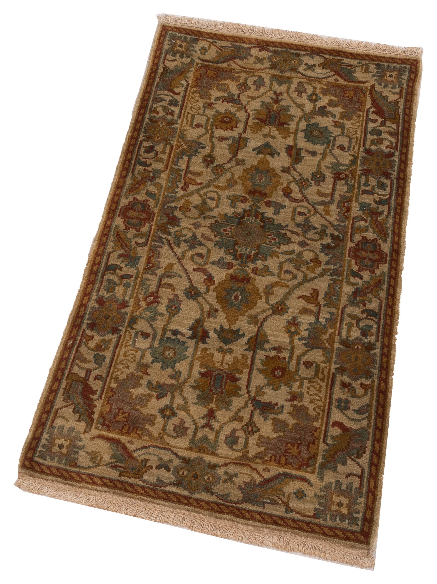 Lilac 103184 Beige Beige 2.3x4.6 Hand Knotted Rug