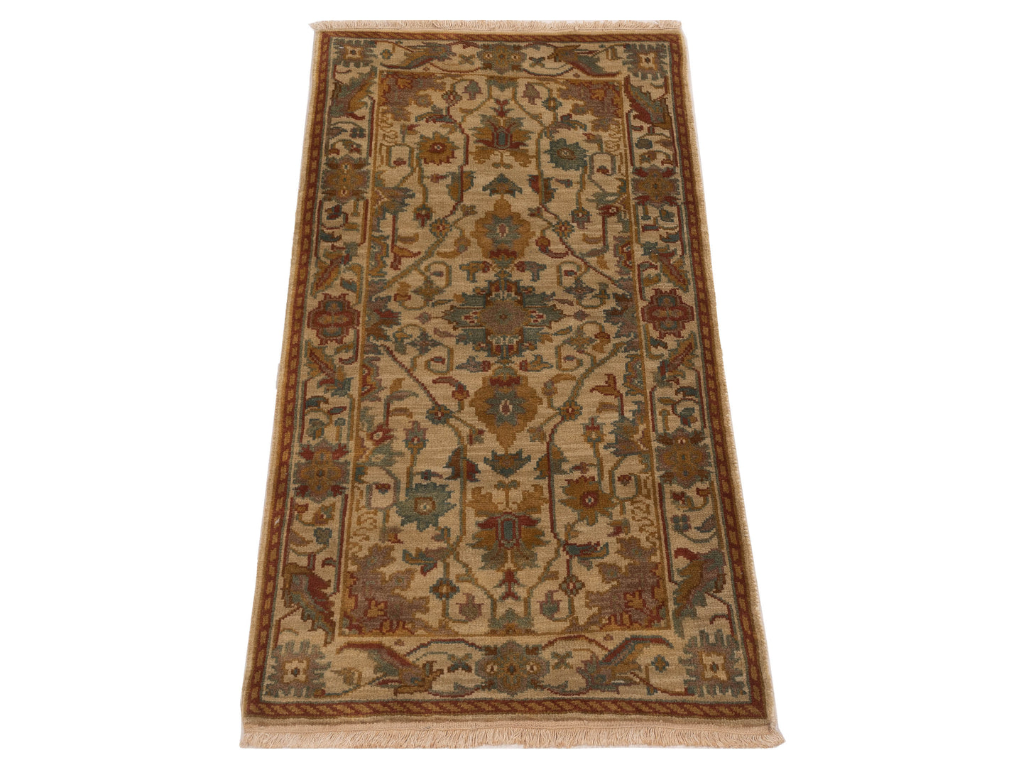 Lilac 103184 Beige Beige 2.3x4.6 Hand Knotted Rug