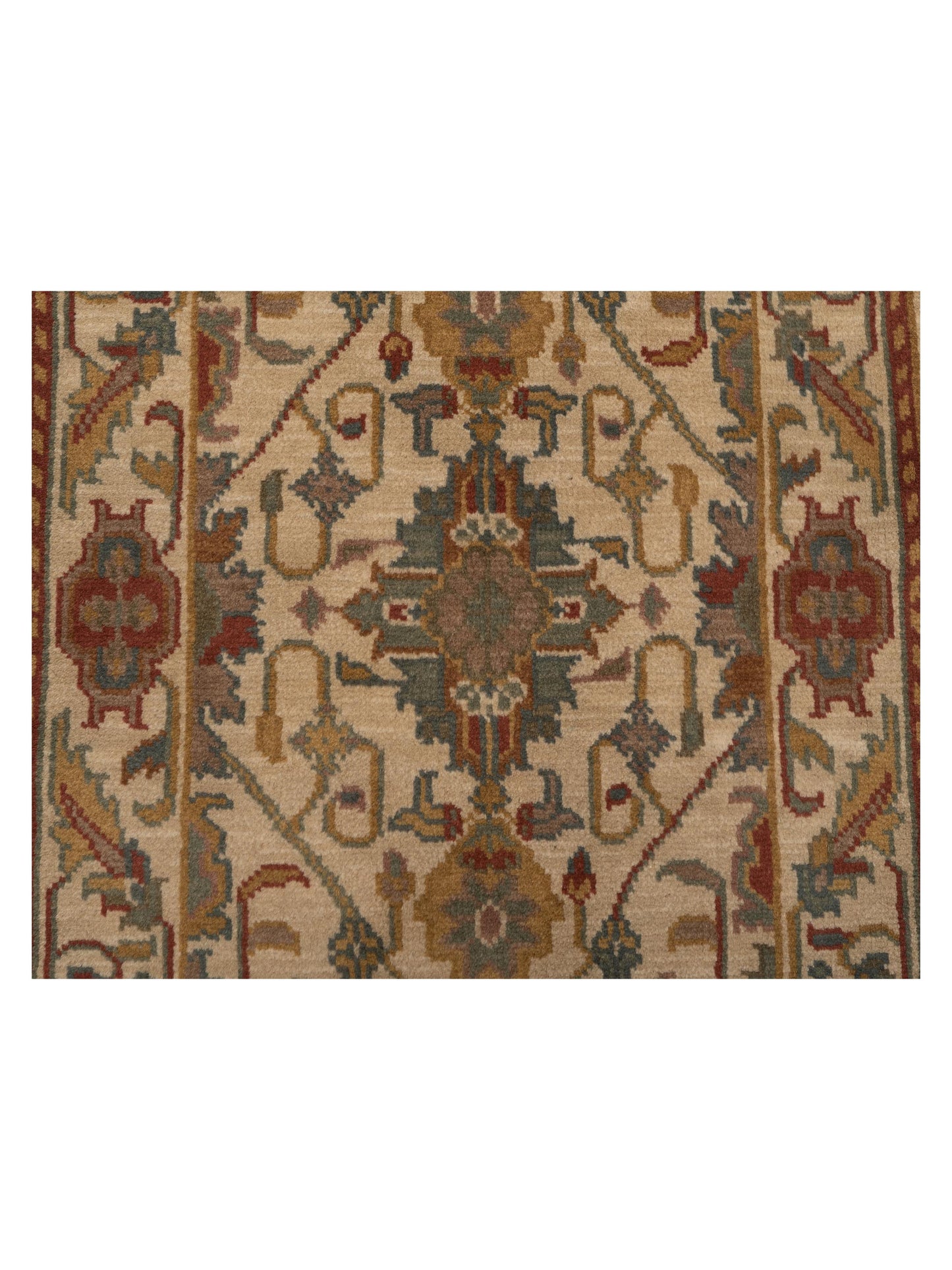 Lilac 103185 Beige Beige 2.3x4.6 Hand Knotted Rug