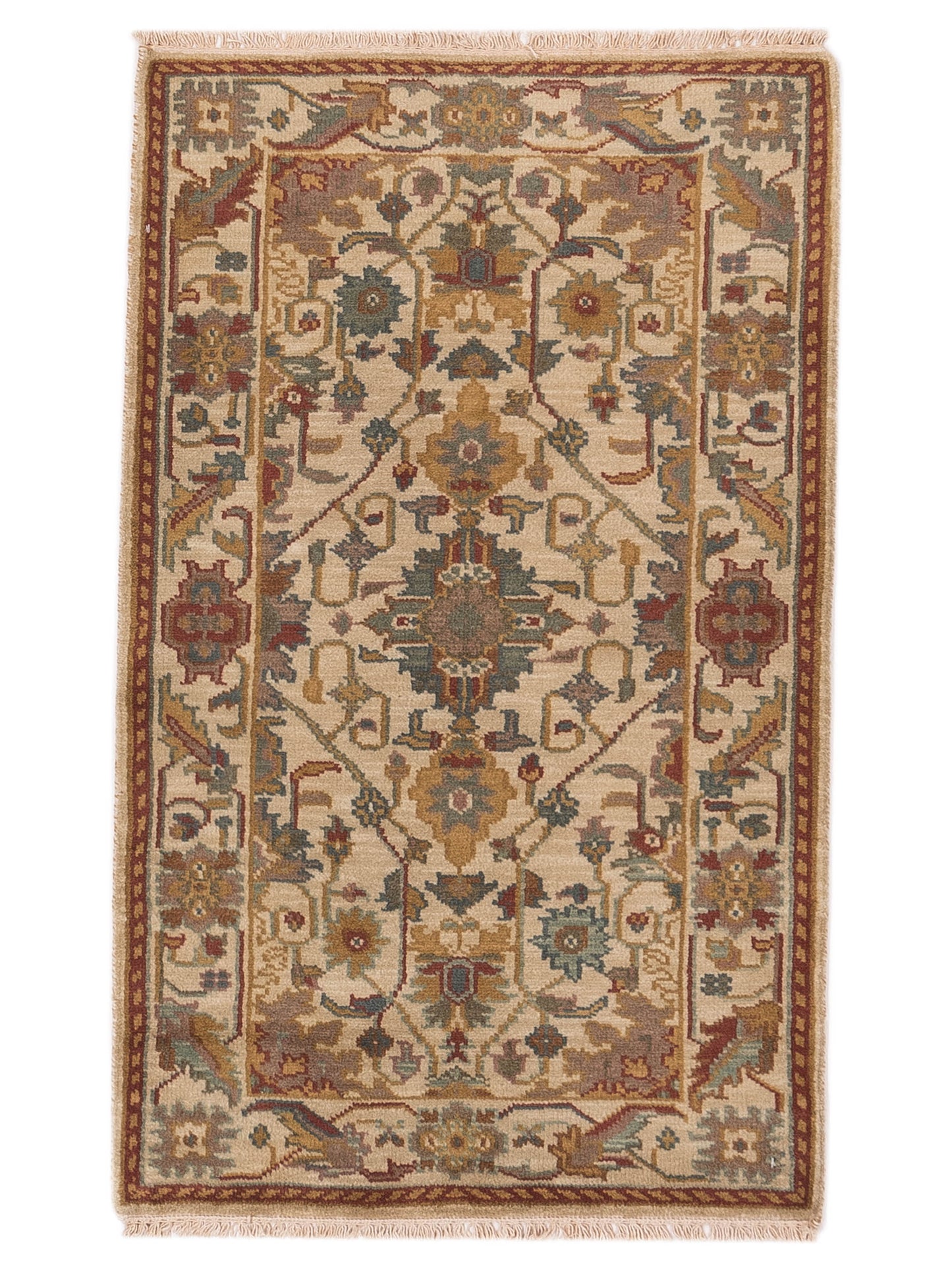 Rajpur Lilac Beige Beige Traditional