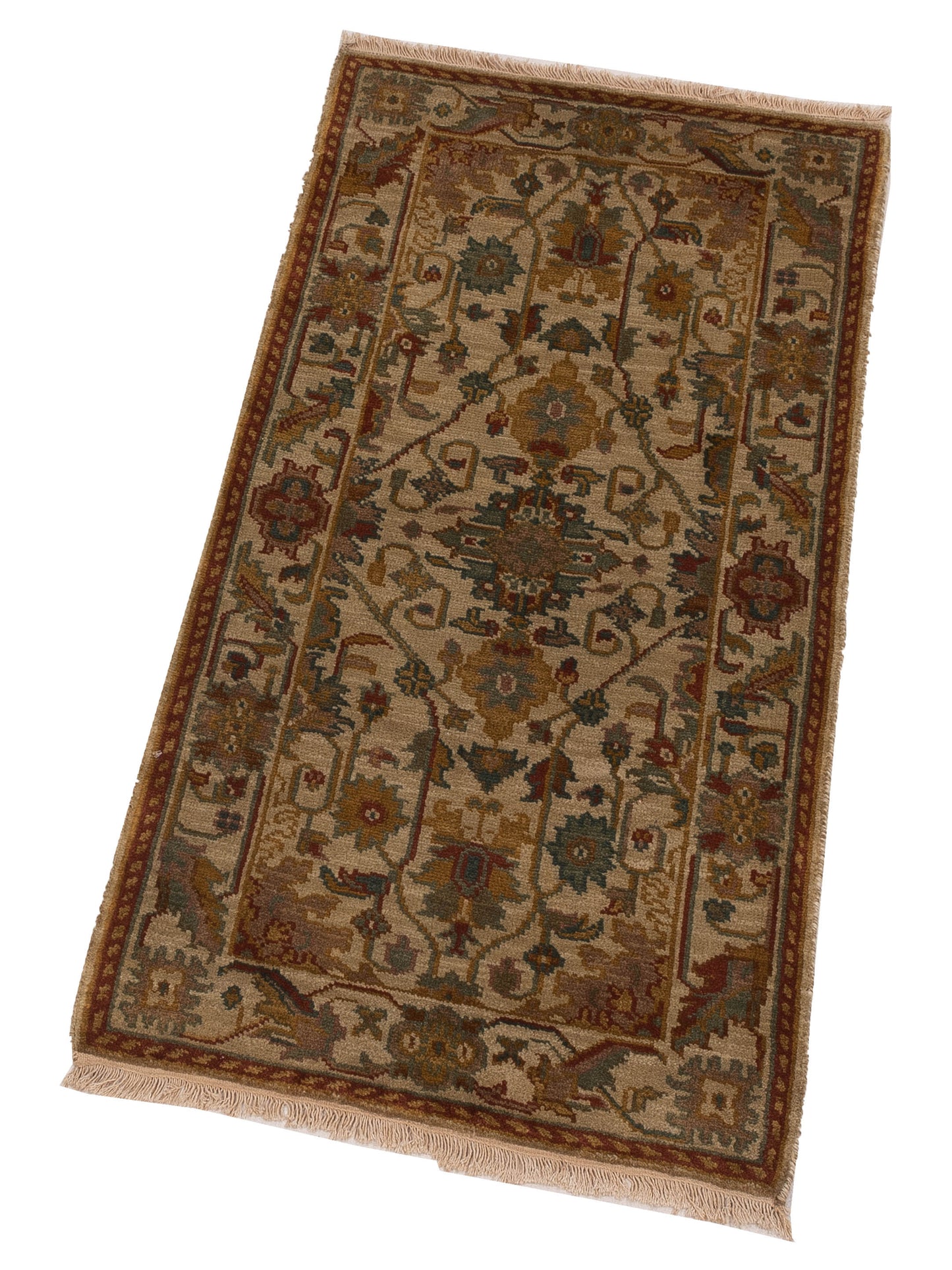 Lilac 103192 Beige Beige 2.3x4.6 Hand Knotted Rug