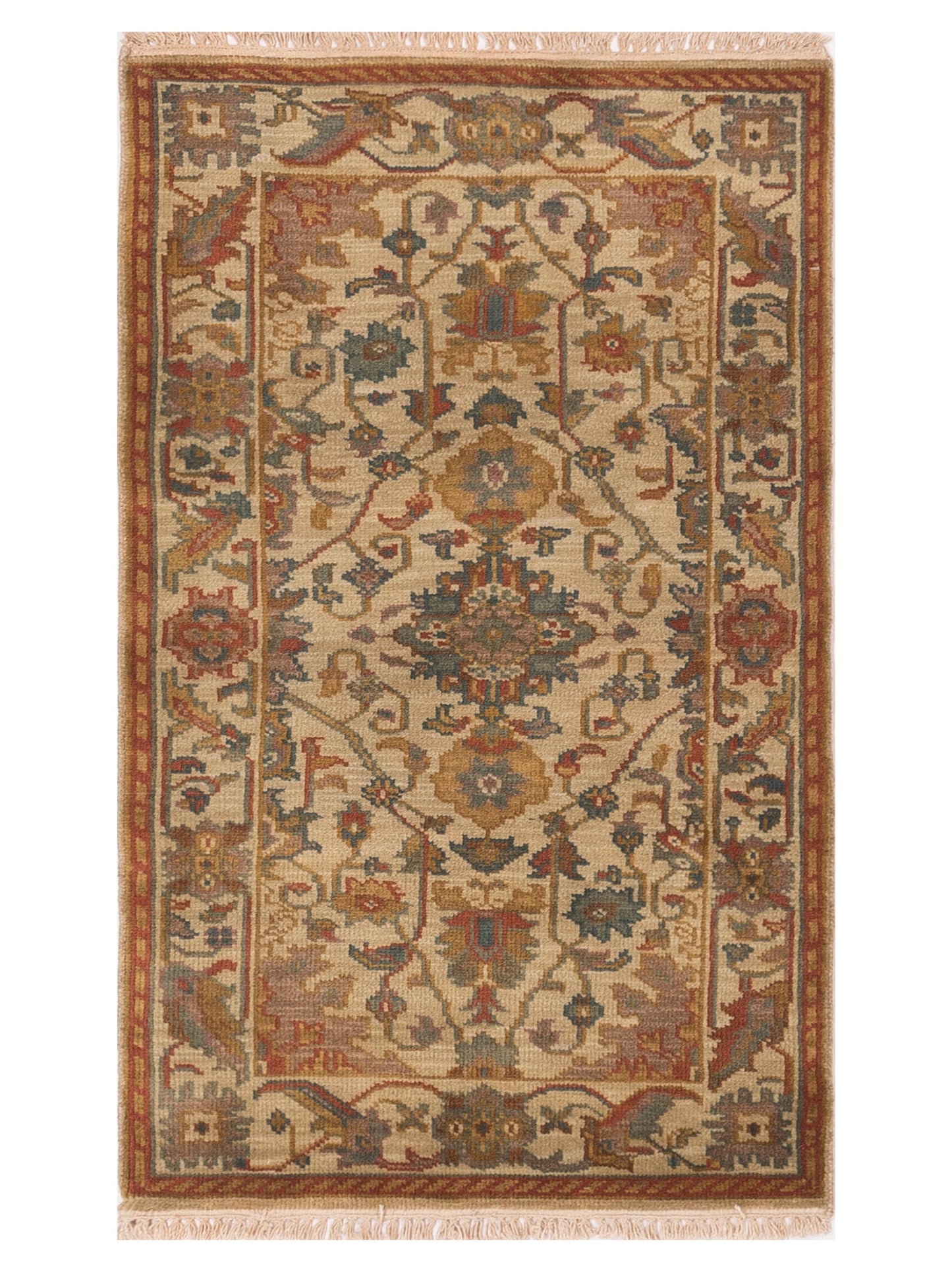 Rajpur Lilac Beige Beige Traditional