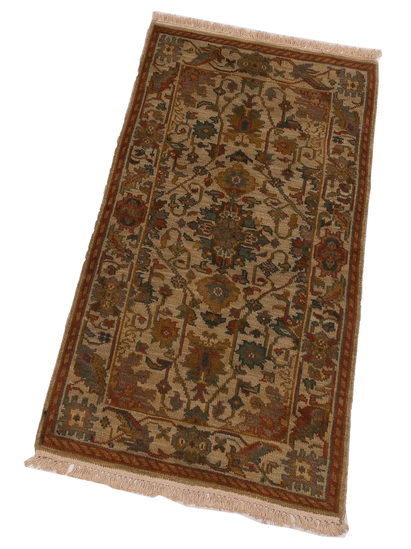Lilac 103195 Beige Beige 2.3x4.6 Hand Knotted Rug