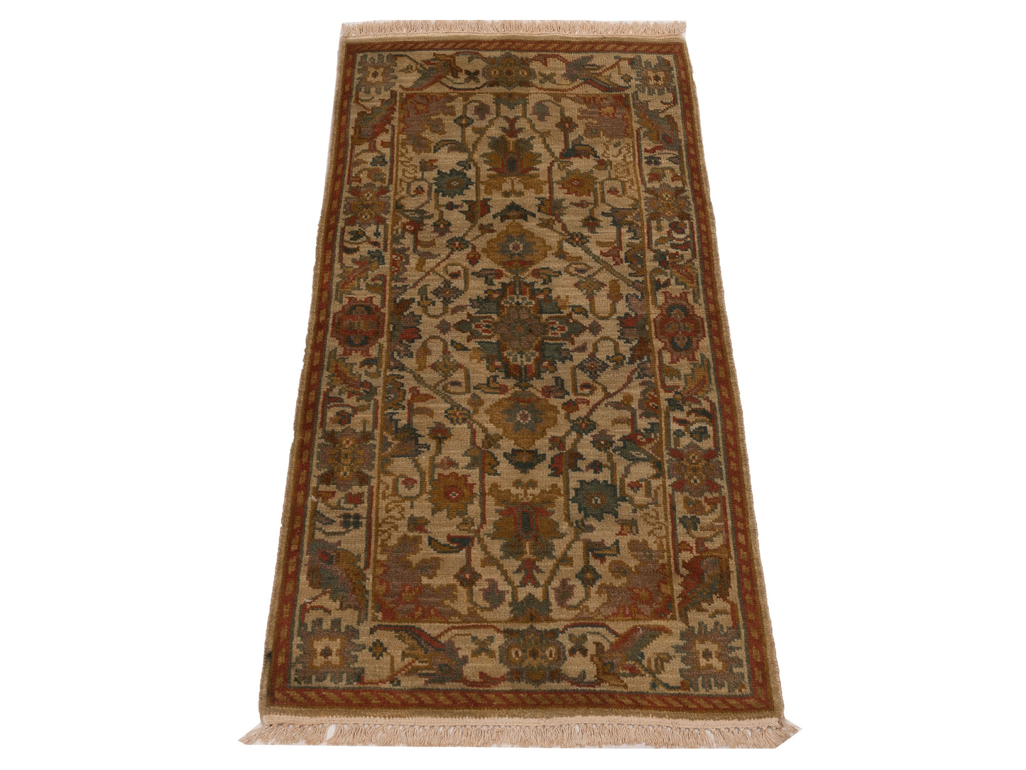 Lilac 103195 Beige Beige 2.3x4.6 Hand Knotted Rug