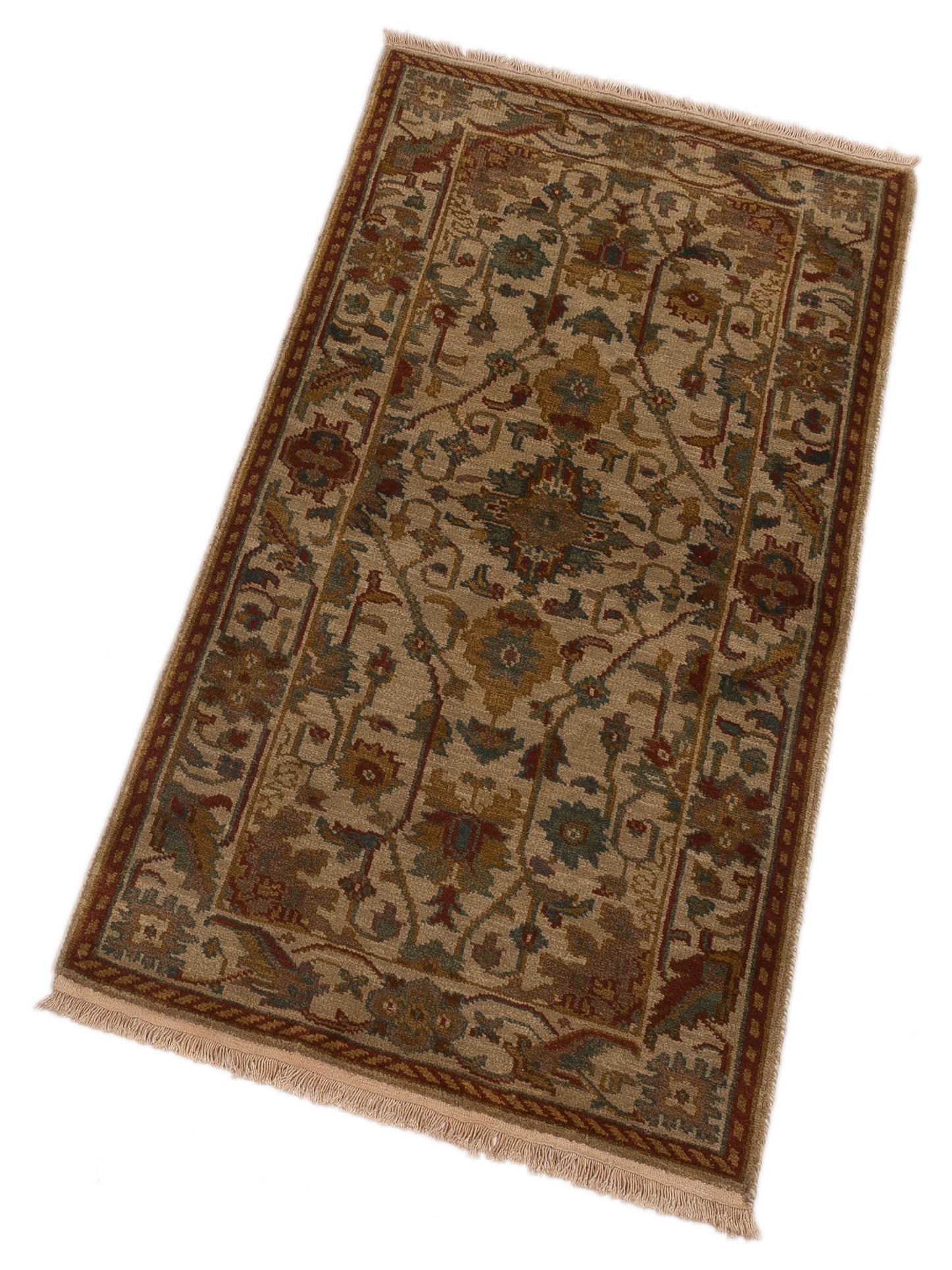 Lilac 103196 Beige Beige 2.3x4.6 Hand Knotted Rug