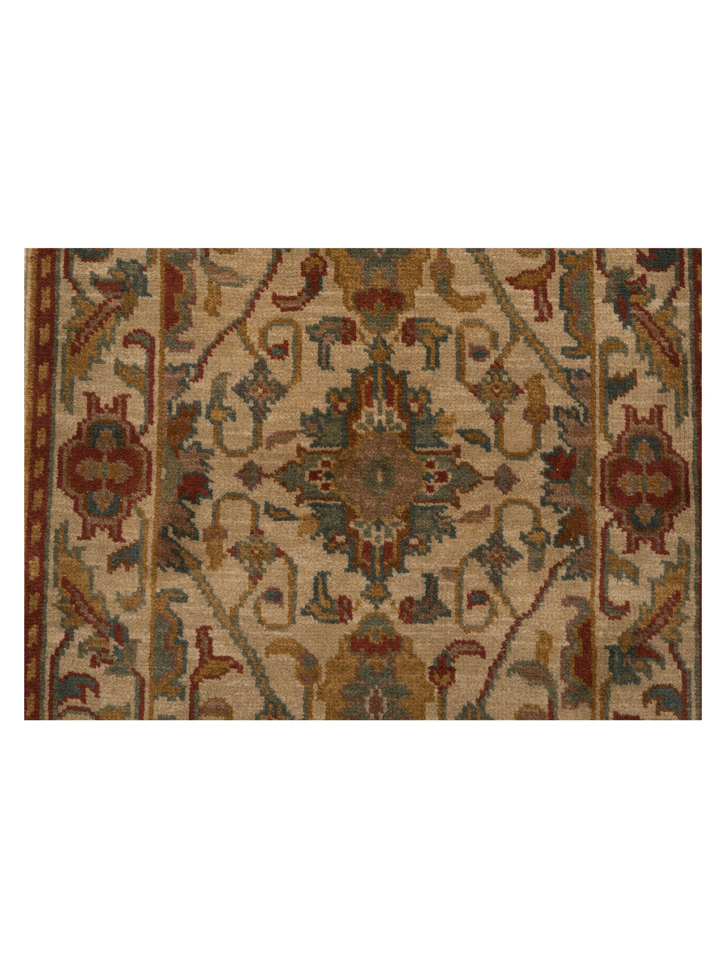 Lilac 103196 Beige Beige 2.3x4.6 Hand Knotted Rug