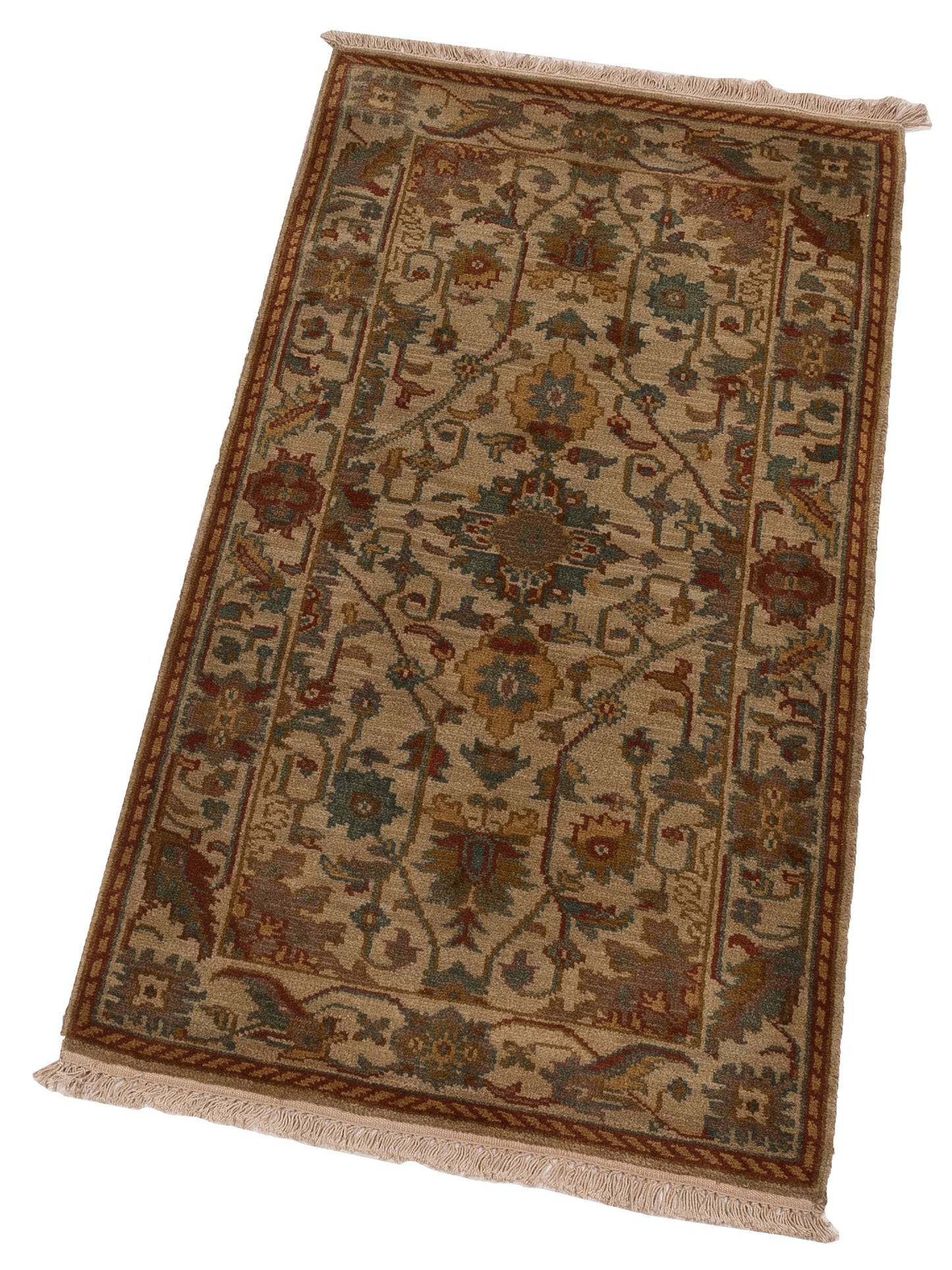 Lilac 103198 Beige Beige 2.3x4.6 Hand Knotted Rug