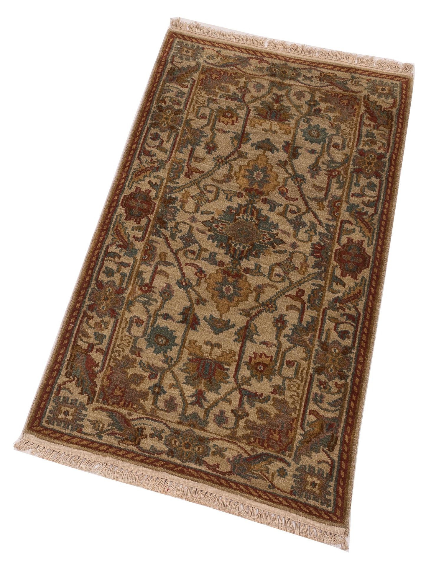 Lilac 103199 Beige Beige 2.3x4.6 Hand Knotted Rug