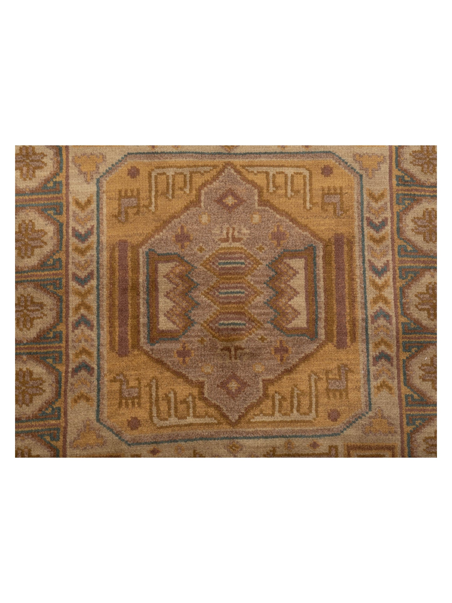 Lilac 103204 Beige Brown 2.3x4.6 Hand Knotted Rug
