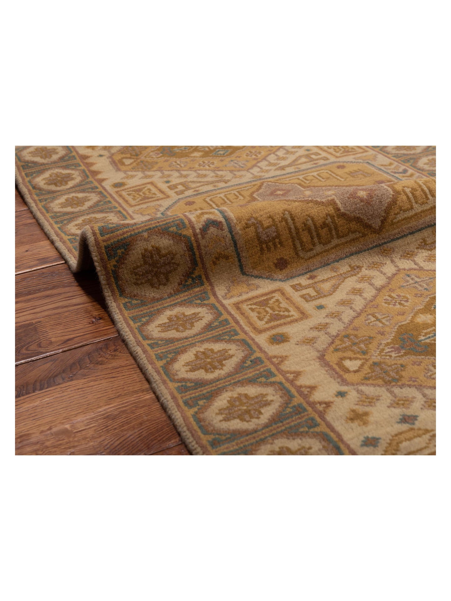 Lilac 103204 Beige Brown 2.3x4.6 Hand Knotted Rug