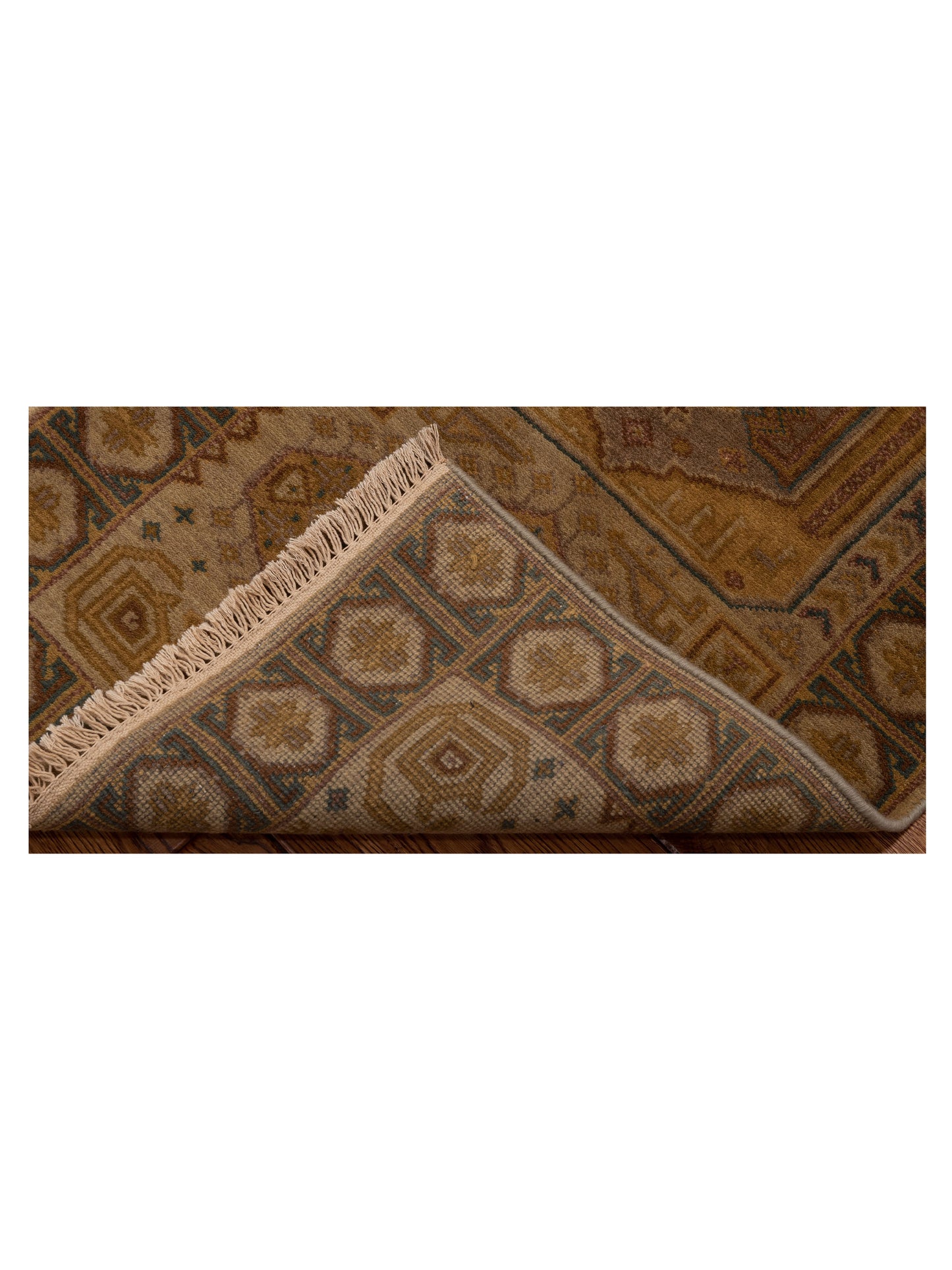 Lilac 103207 Beige Brown 2.3x4.6 Hand Knotted Rug