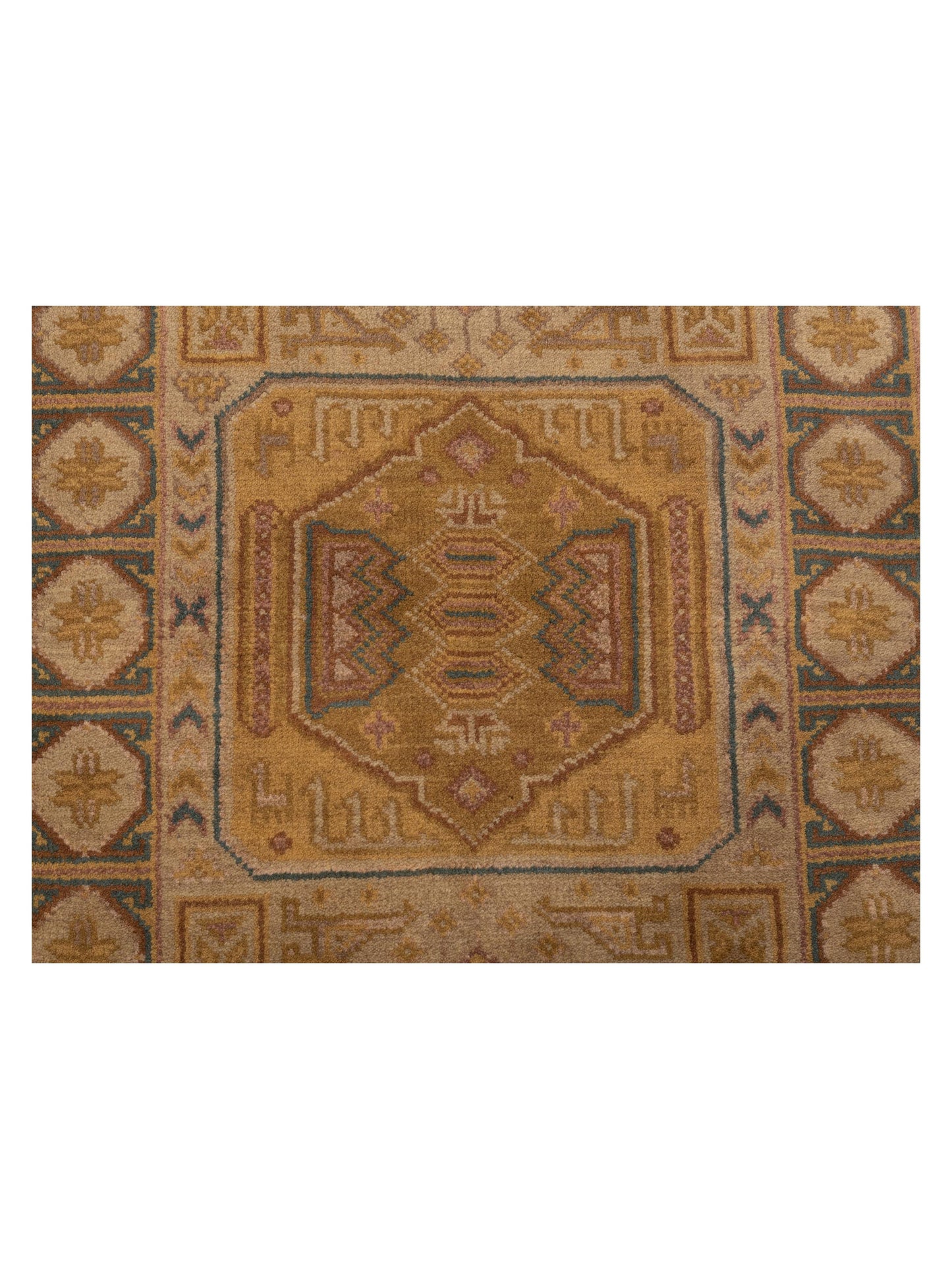 Lilac 103209 Beige Brown 2.3x4.6 Hand Knotted Rug