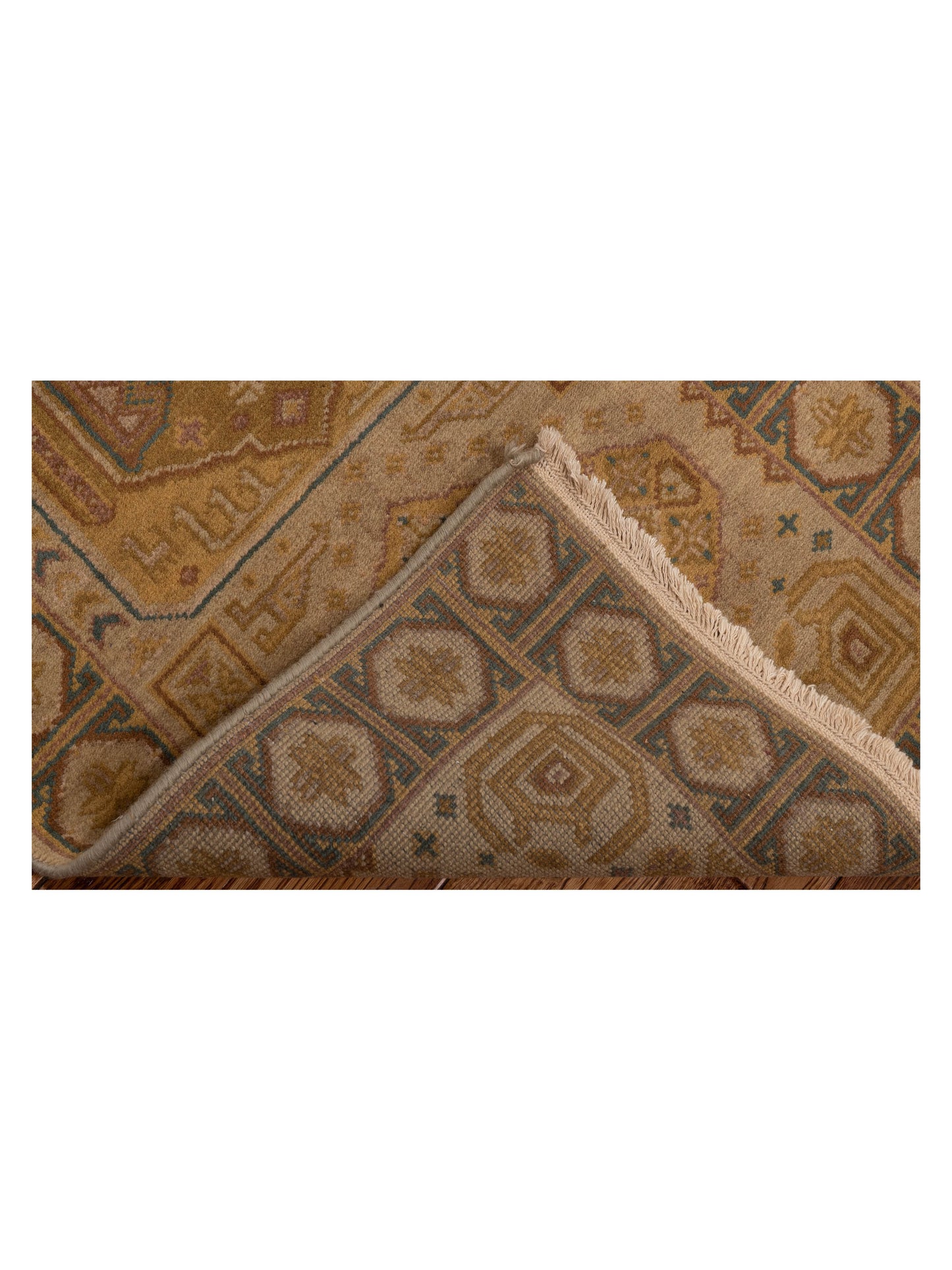 Lilac 103209 Beige Brown 2.3x4.6 Hand Knotted Rug