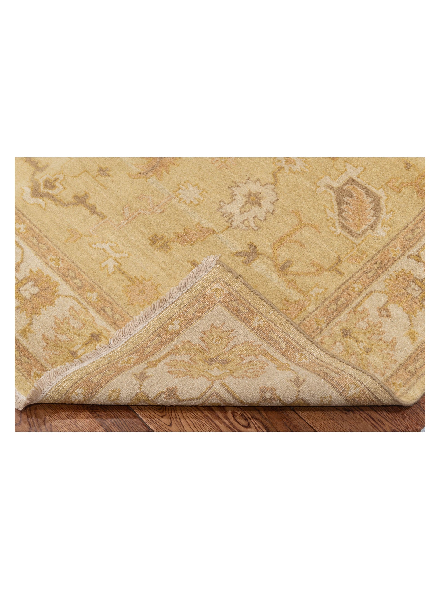 Lilac 103317 Gold Ivory 5.8x7.10 Hand Knotted Rug