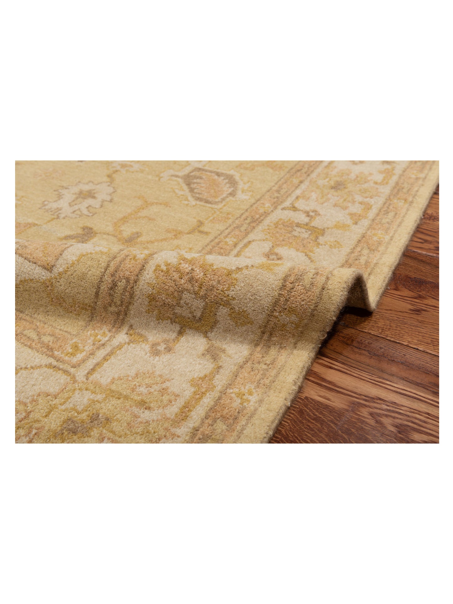 Lilac 103317 Gold Ivory 5.8x7.10 Hand Knotted Rug