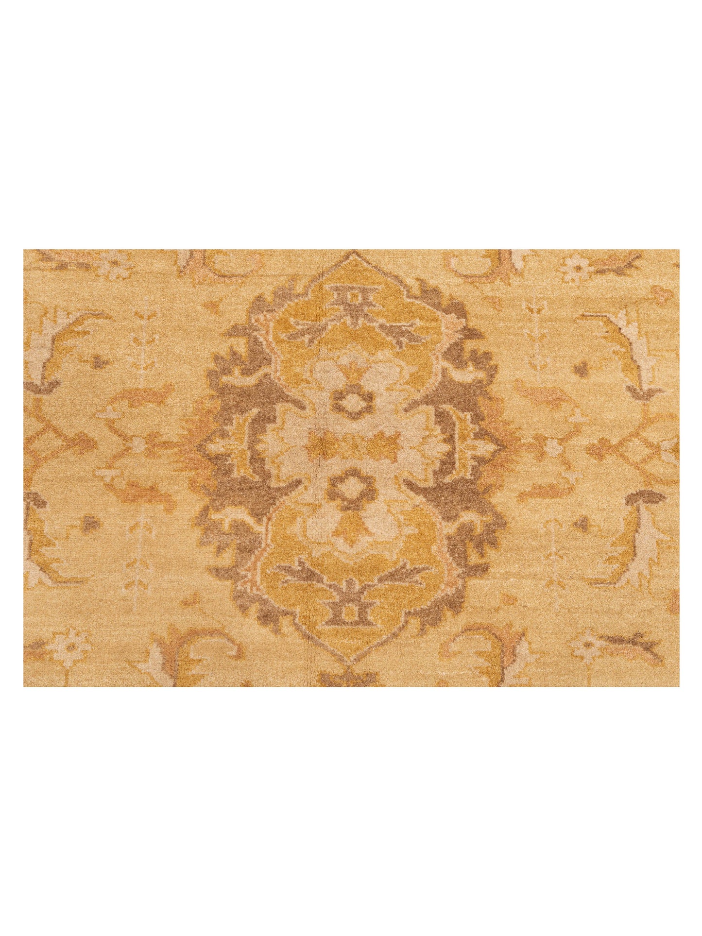 Lilac 103319 Yellow Ivory 5.9x8 Hand Knotted Rug