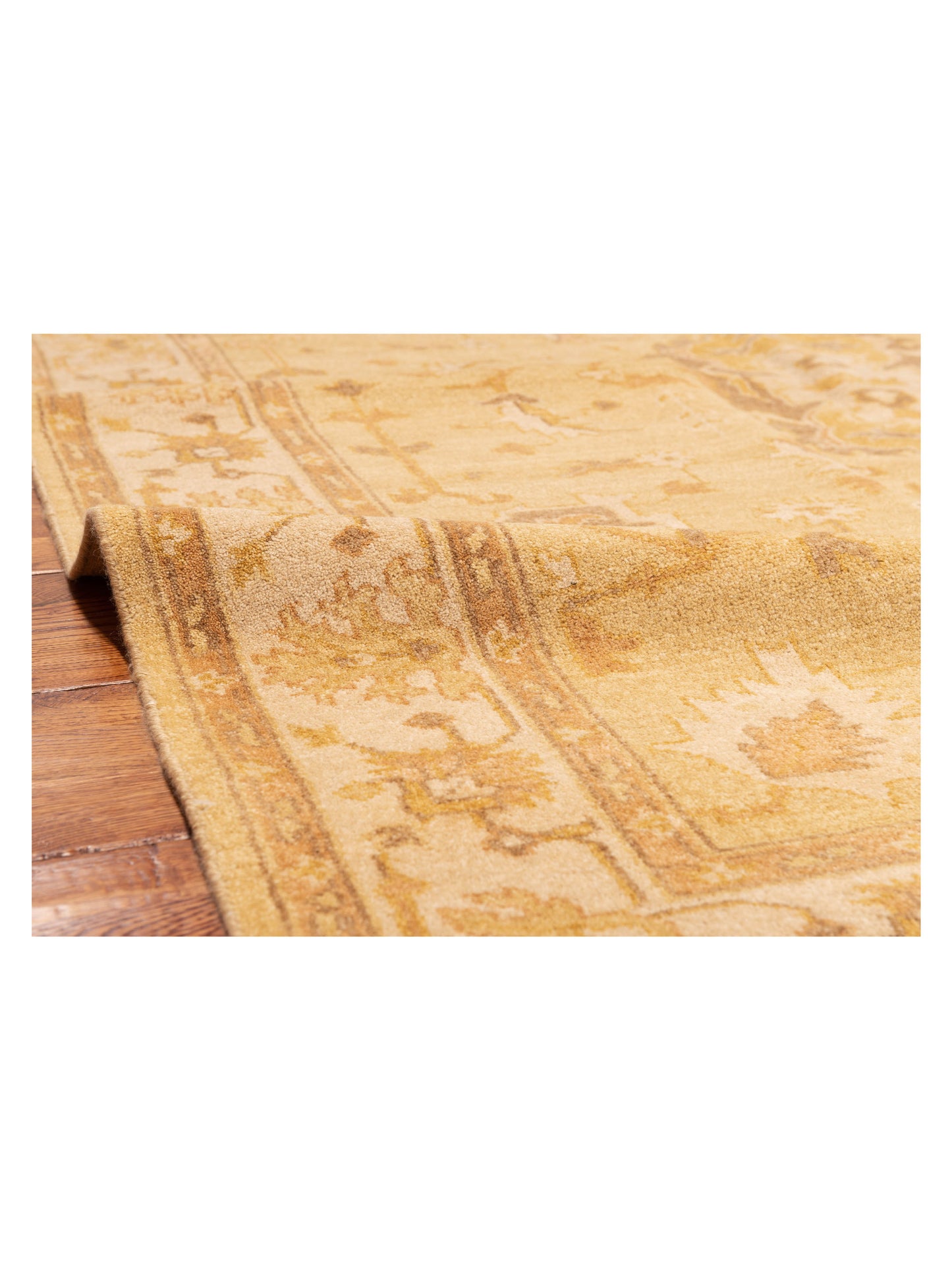 Lilac 103319 Yellow Ivory 5.9x8 Hand Knotted Rug
