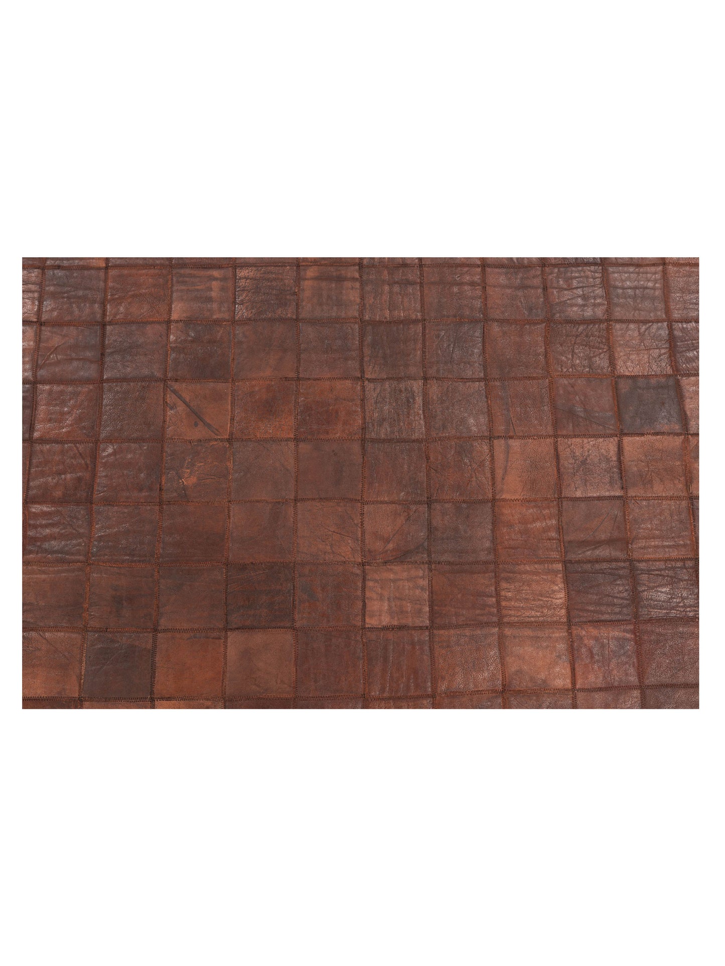 Leather 103674 Dark Brown Dark Brown 6x9 Hand Woven Rug