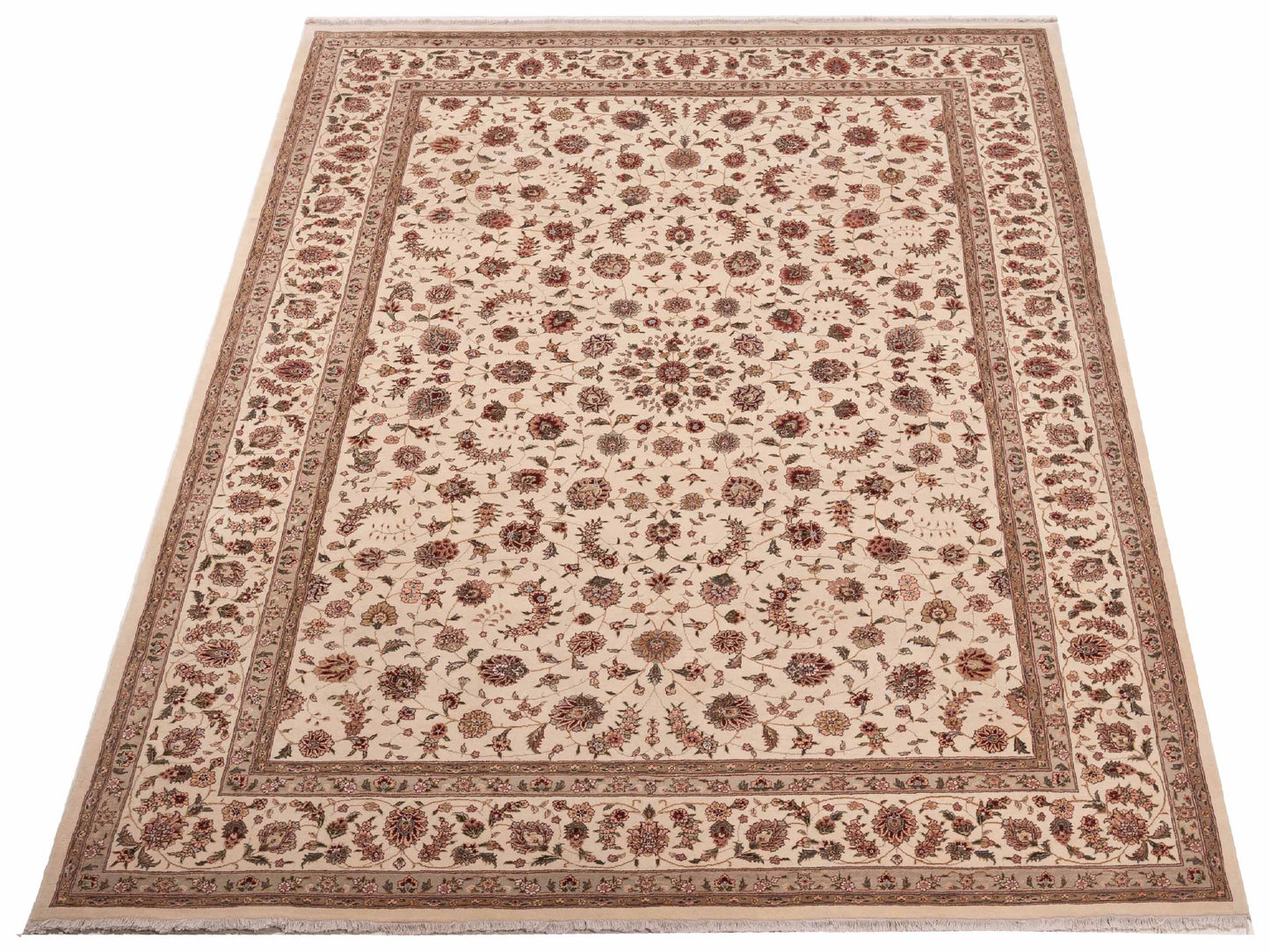 Magnolia 103716 Ivory Ivory 8.6x11.8 Hand Knotted Rug