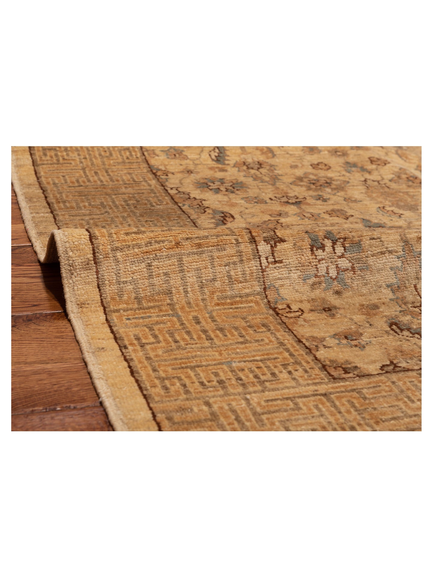 Laila 103849 Ivory Gold 4x5.10 Hand Knotted Rug