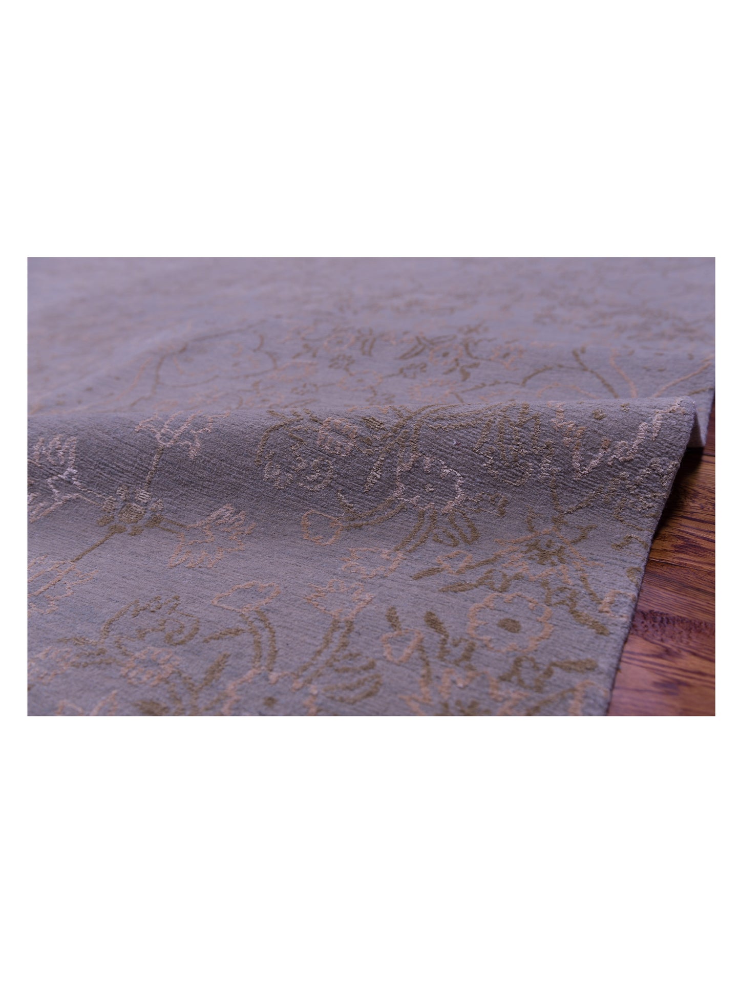 Tamarian 104151 Sage Green Sage Green 9x12 Hand Knotted Rug