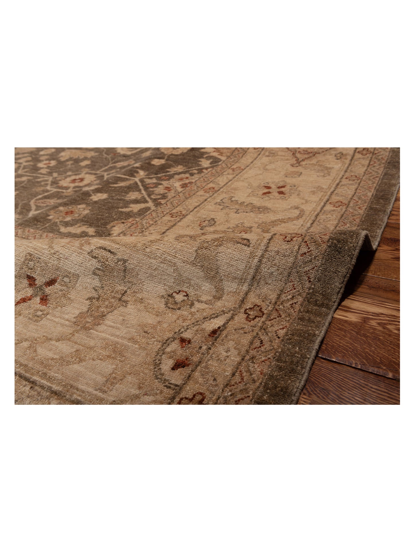 Sultan 104279 Green Ivory 9.3x11.6 Hand Knotted Rug