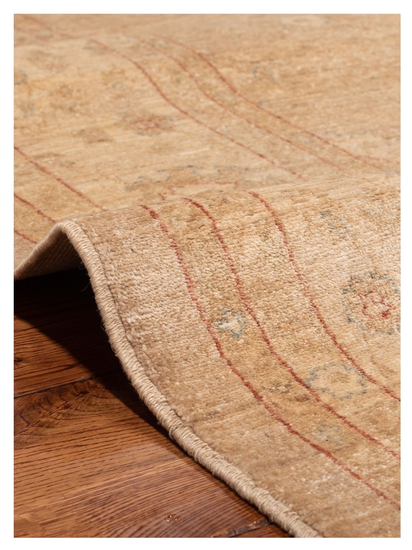 Sultan 104291 Gold Beige 8.1x9.7 Hand Knotted Rug