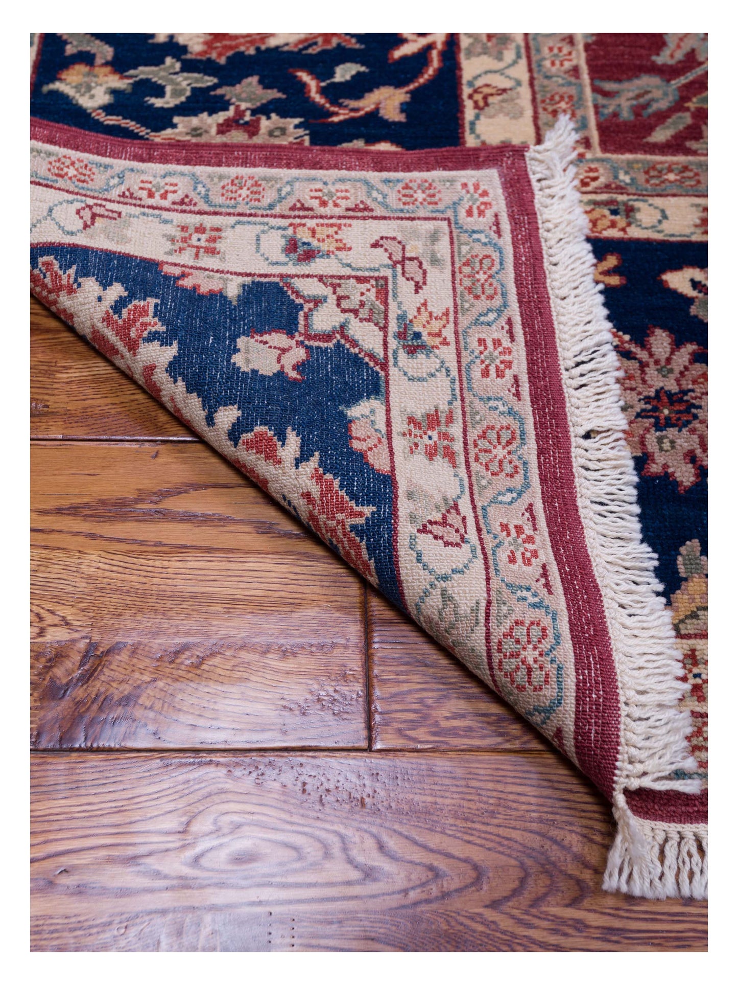 Antique Loom 104369 Red Navy 10.3x14 Hand Knotted Rug
